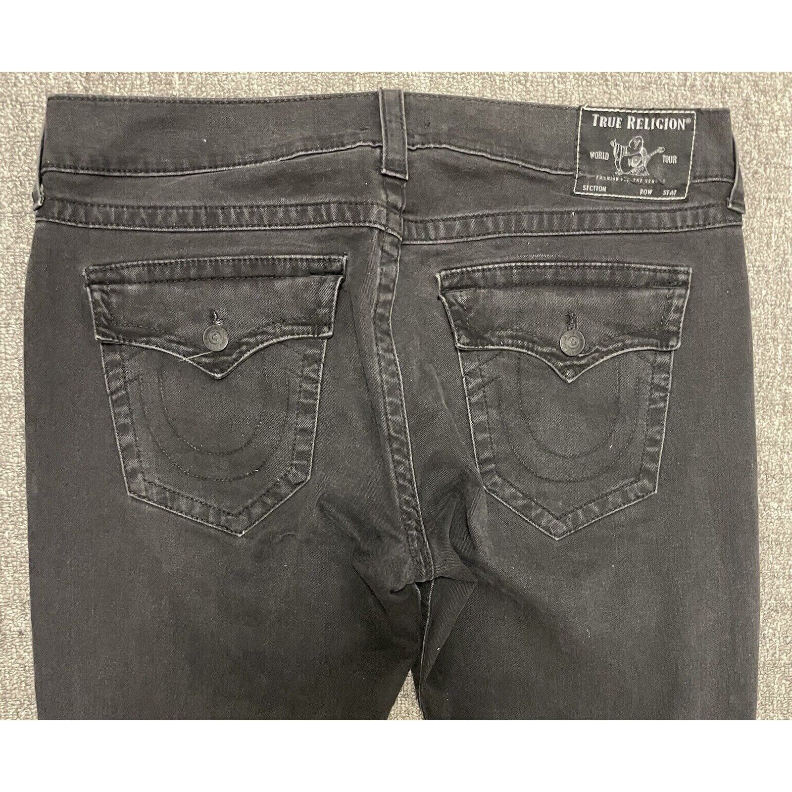 True Religion True Religion Ricky Relaxed Straight Black Jeans Size 38x32 Size US 42 / EU 58 - 5 Thumbnail