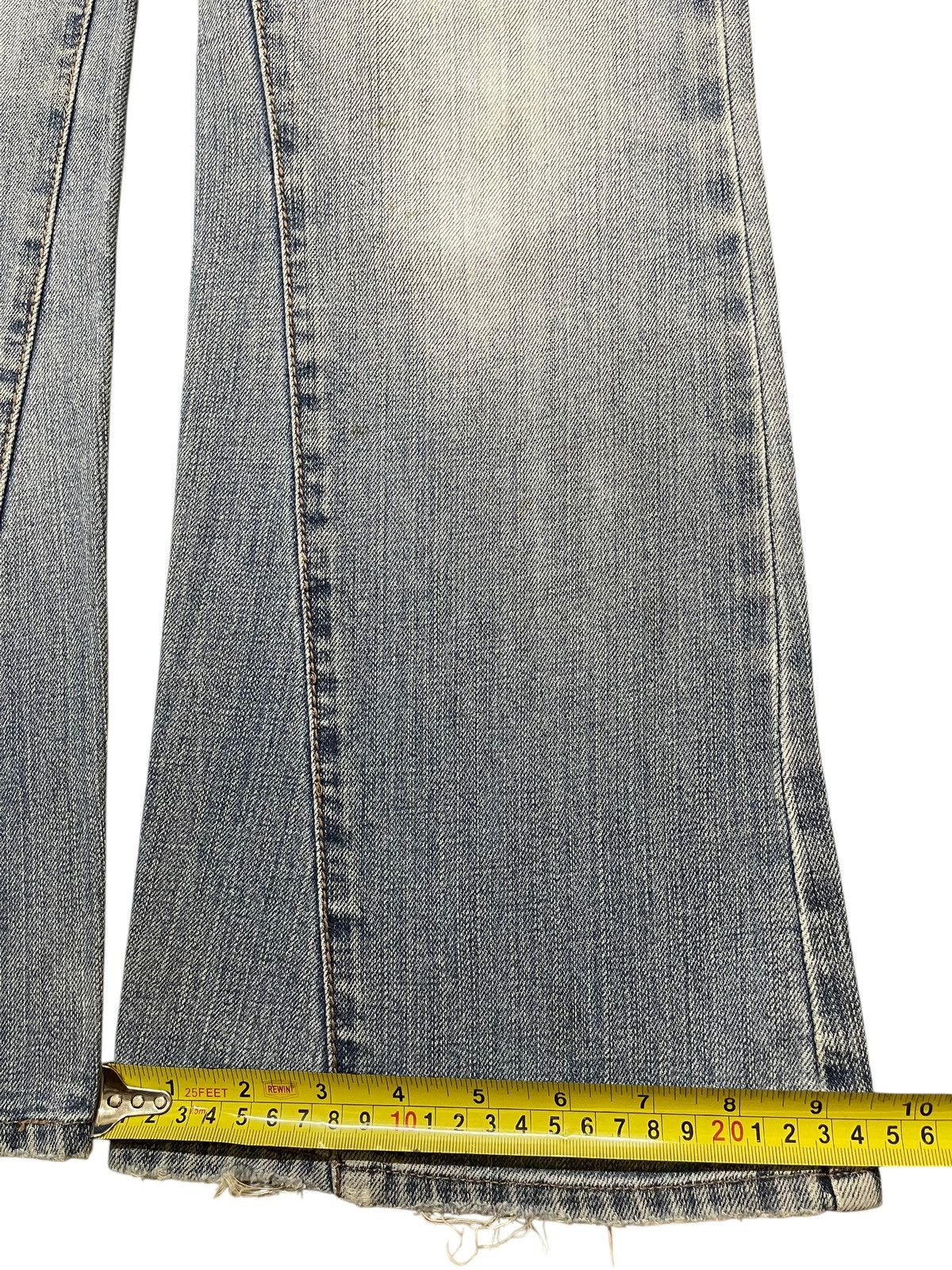 Hysteric Glamour Vintage Japanese Brand Faded Wash Style Wide Leg Jeans Size US 30 / EU 46 - 16 Thumbnail
