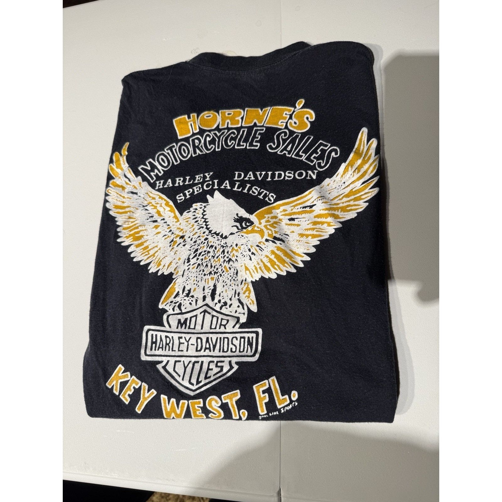 Harley Davidson Vintage 70s / 80s Harley Davidson 1 Eagle 3d Emblem Style Size US M / EU 48-50 / 2 - 1 Thumbnail