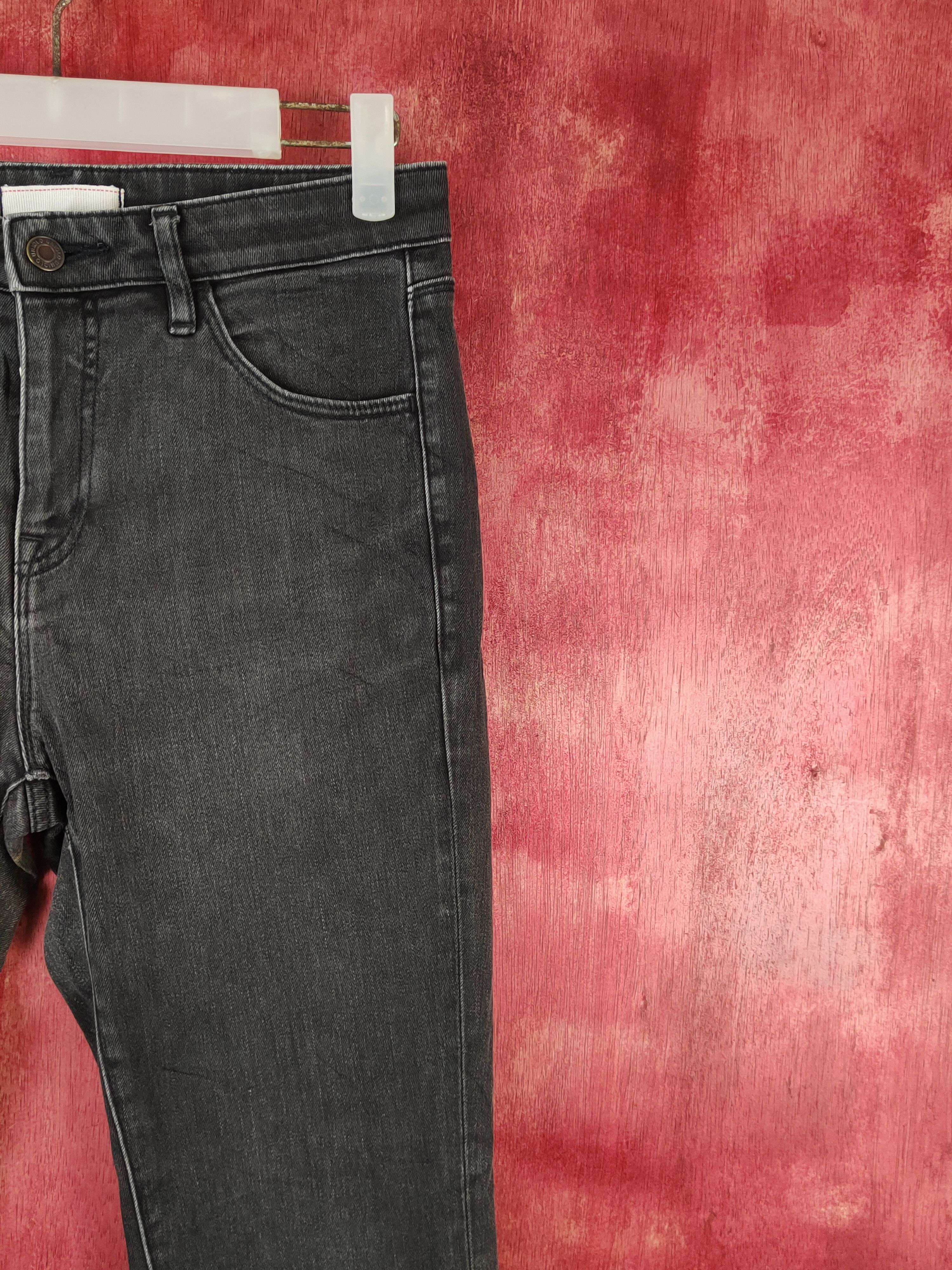 Japanese Brand Uniqlo japan fabric by kaihara Black Jeans #S1780 Size US 26 / EU 42 - 5 Thumbnail