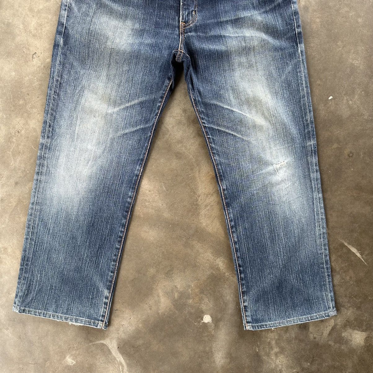 Japanese Brand Vintage Edwin Raw Faded Denim Jean Made In Japan Size 36 Size US 36 / EU 52 - 2 Thumbnail