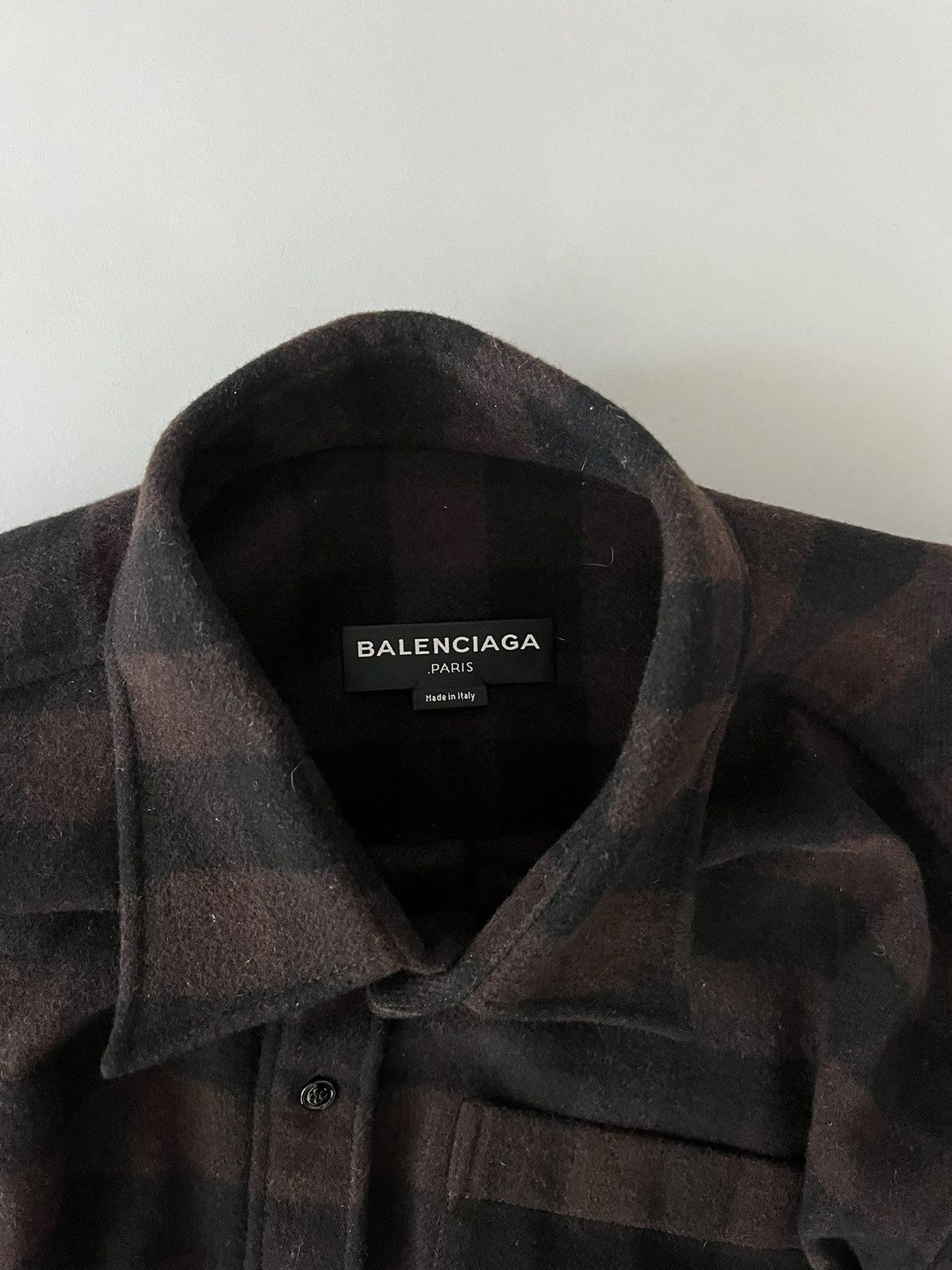 Balenciaga SS17 Oversized Shoulder Pad Checkered Flannel Shirt Size US M / EU 48-50 / 2 - 4 Thumbnail