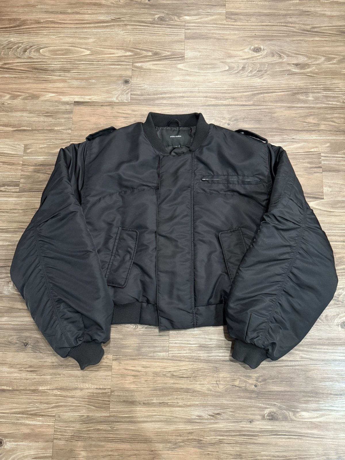 ENTIRE STUDIOS A-2 BOMBER sizeS black