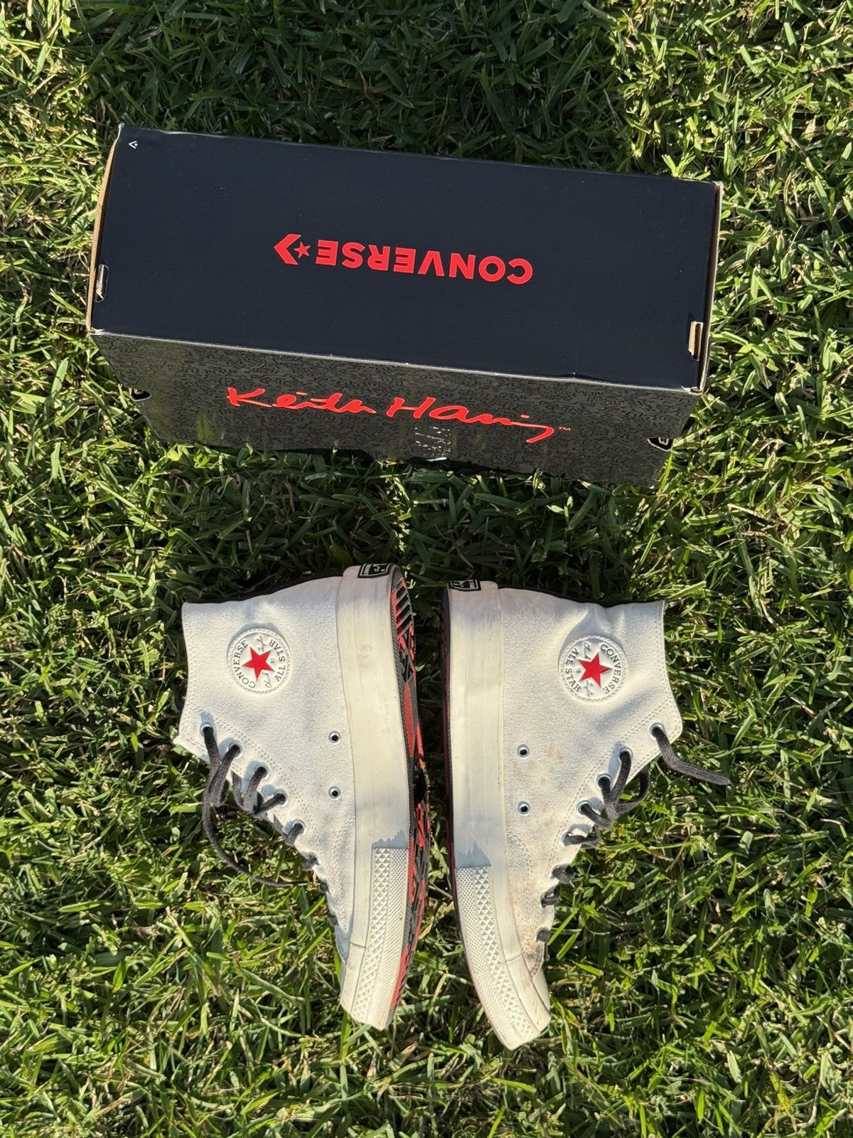 Keith Haring Keith Harring X Converse High Tops Size US 11.5 / EU 44-45 - 2 Thumbnail