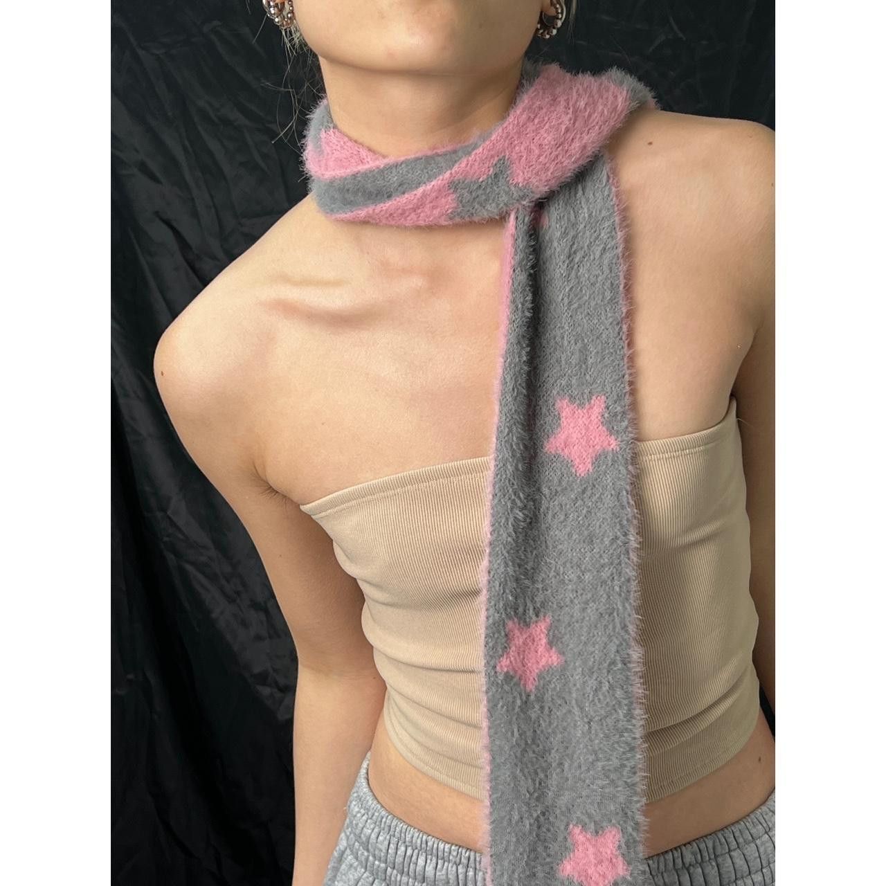 Japanese Brand Rare Vtg Star Pattern Scarf OS Size ONE SIZE - 3 Thumbnail
