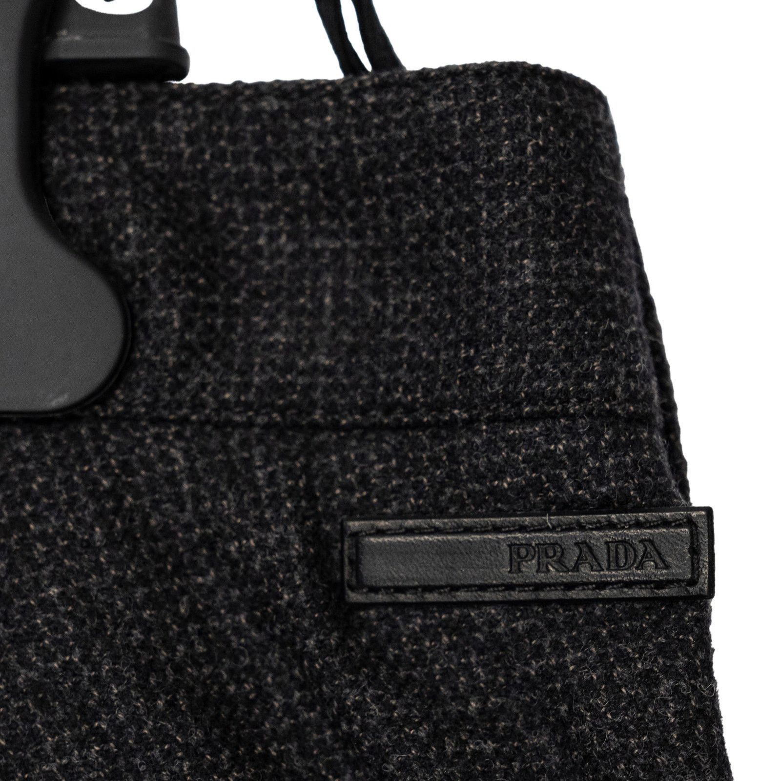 Prada Prada 2008 Linea Rossa Black Logo Knit Wool Trouser Pants Size US 40 / EU 56 - 6 Thumbnail