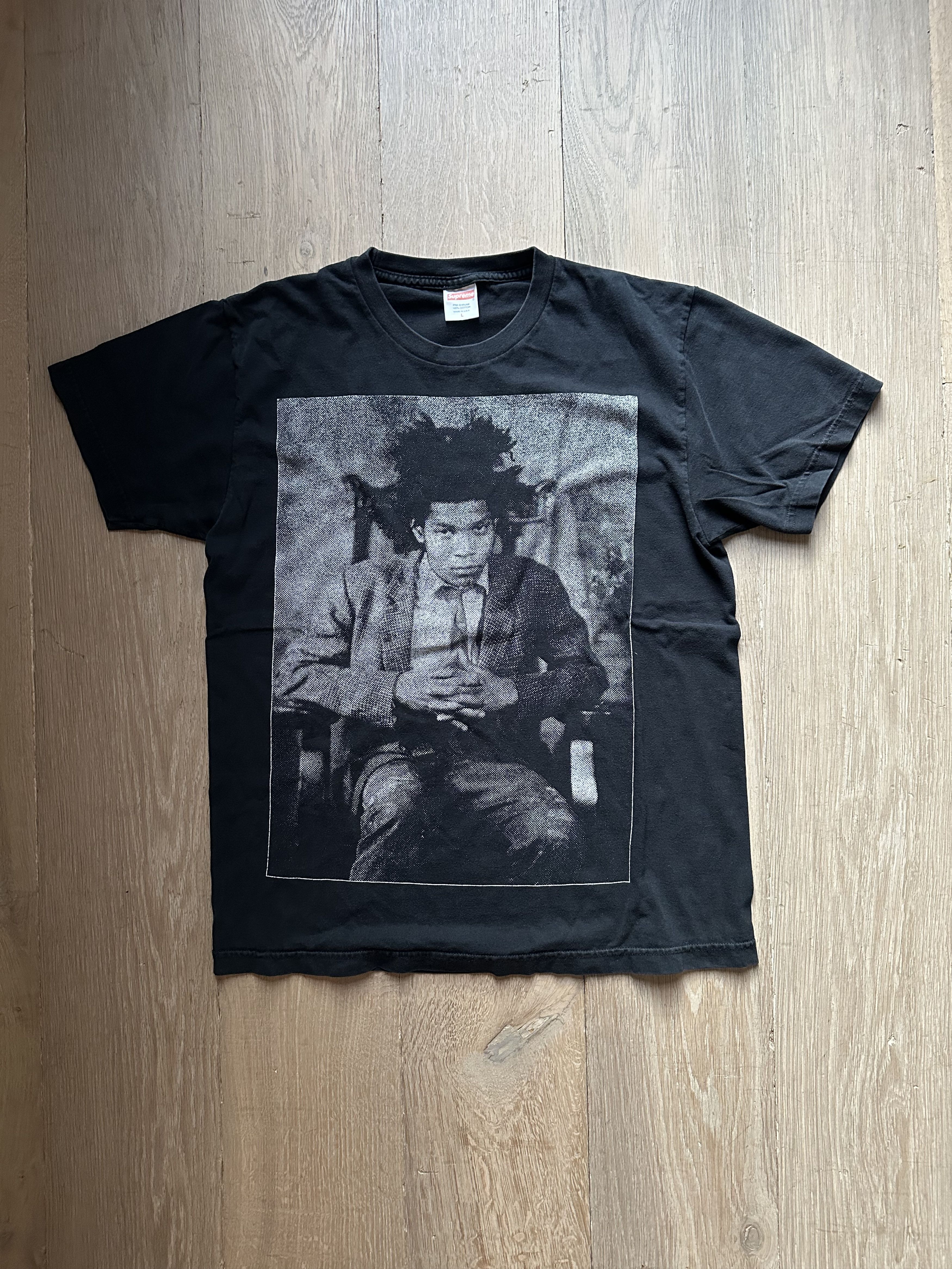トップス Supreme Jean-Michel Basquiat Tee Supreme X Jean Michel Basquiat Portrait Tee 2013 Black Size