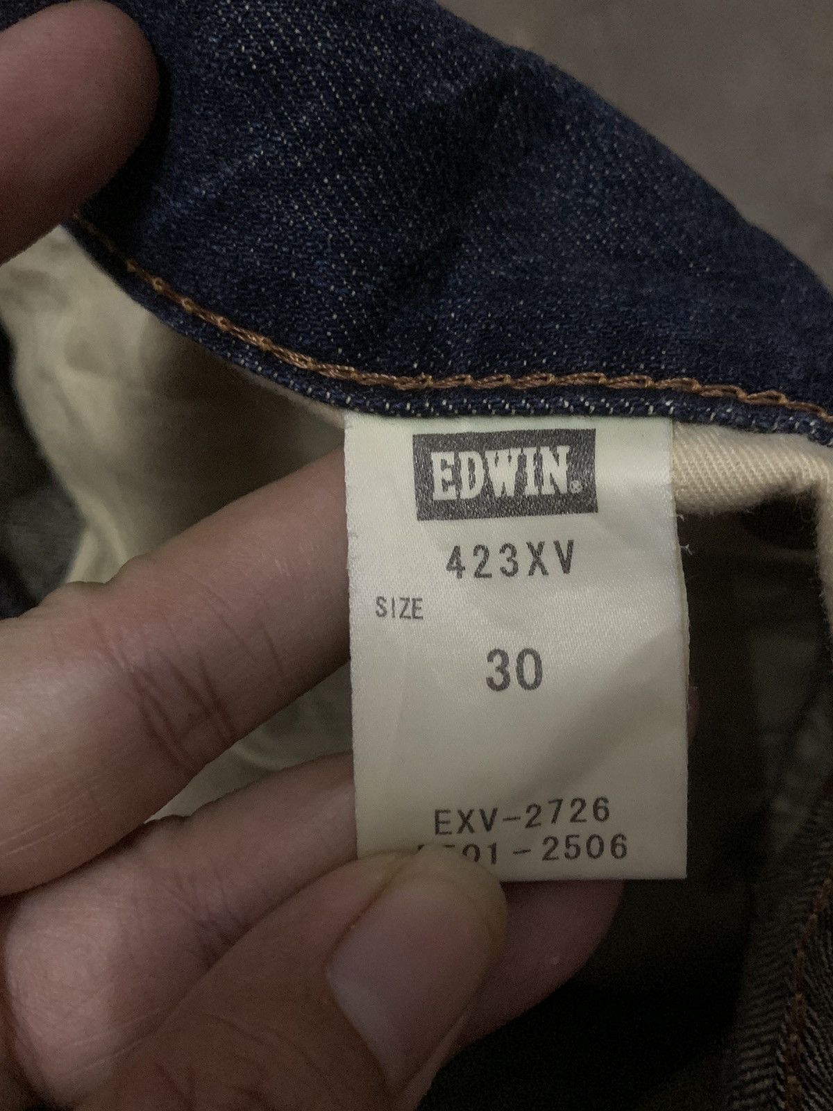 Edwin × Japanese Brand × Vintage Edwin Exclusive Vintage Selvedge Flare Denim Jeans Size US 30 / EU 46 - 10 Thumbnail