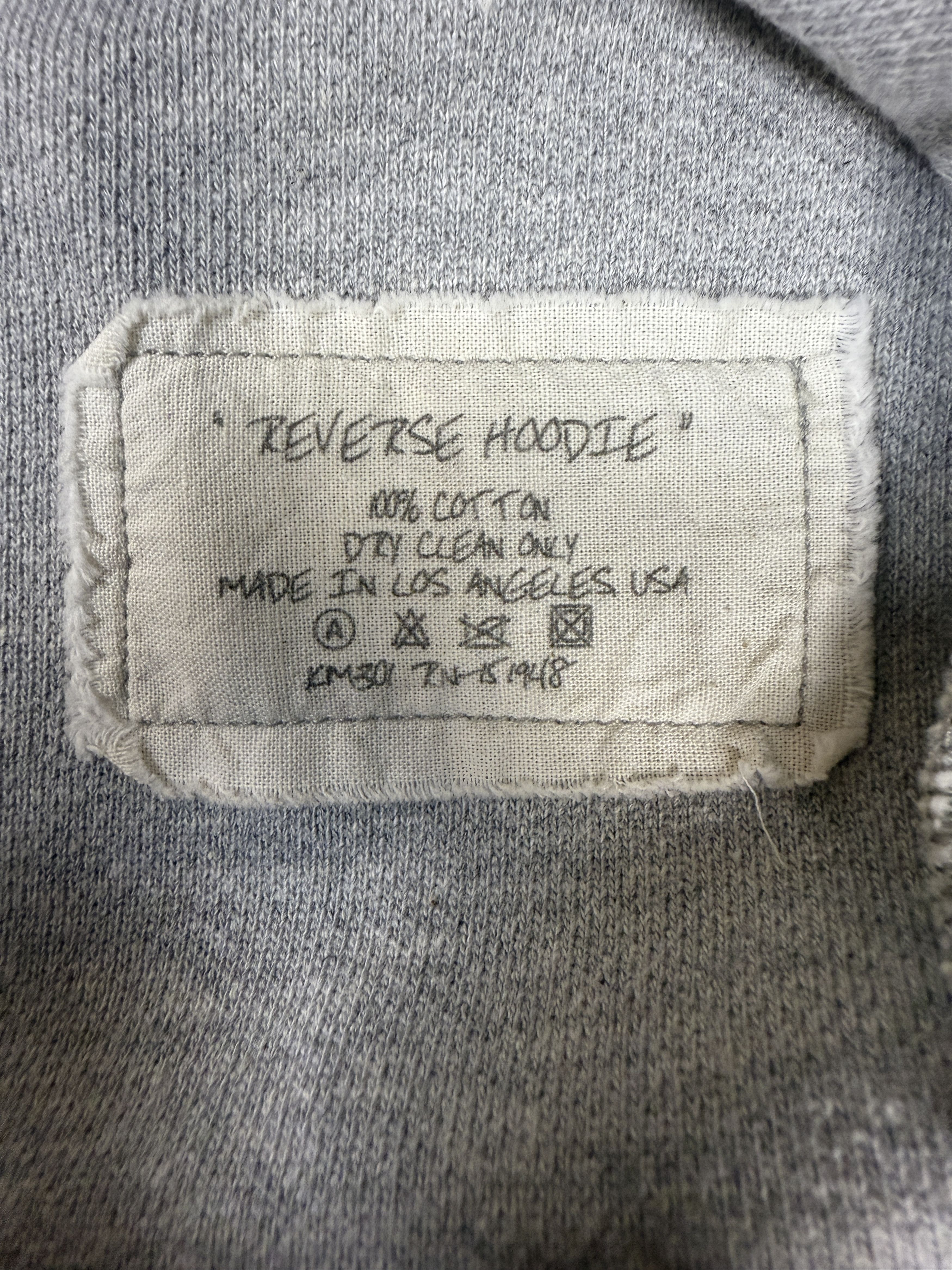 Greg Lauren $750 Greg Lauren Reverse Hoodie Size US XXL / EU 58 / 5 - 7 Thumbnail