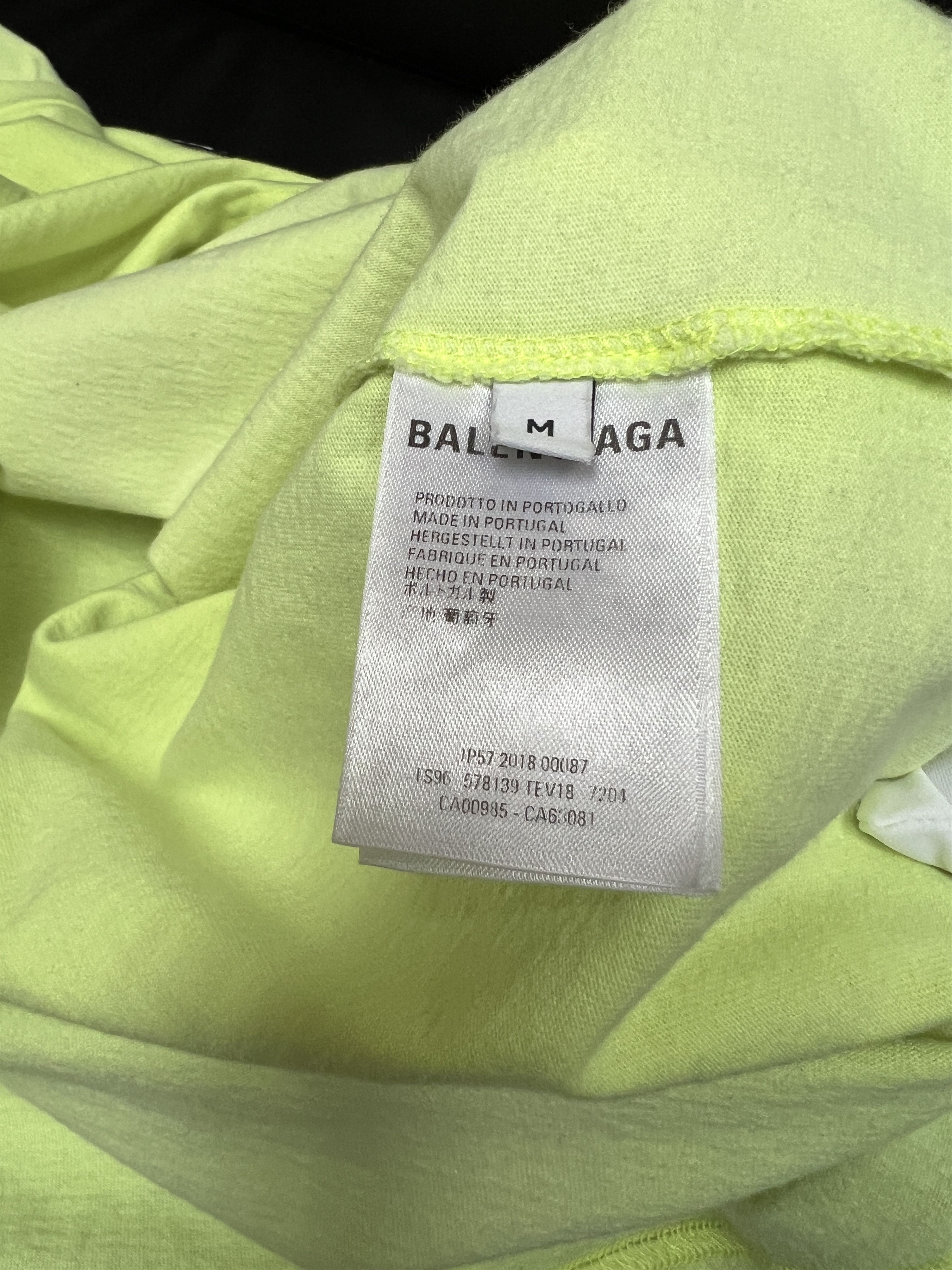Balenciaga Balenciaga Neon Tag T Shirt Size US M / EU 48-50 / 2 - 4 Thumbnail