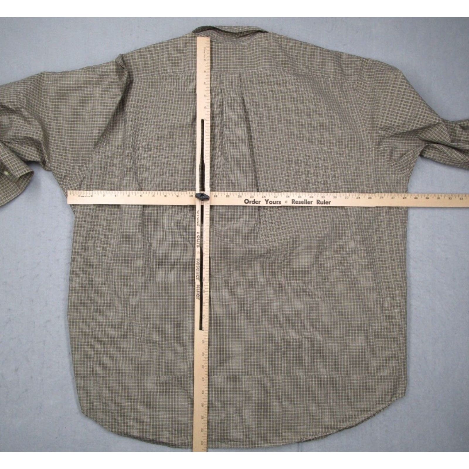 Ralph Lauren VINTAGE Ralph Lauren Shirt Mens 2XB Green Check Button Up Classic Pony Shirt Size US XXL / EU 58 / 5 - 6 Thumbnail