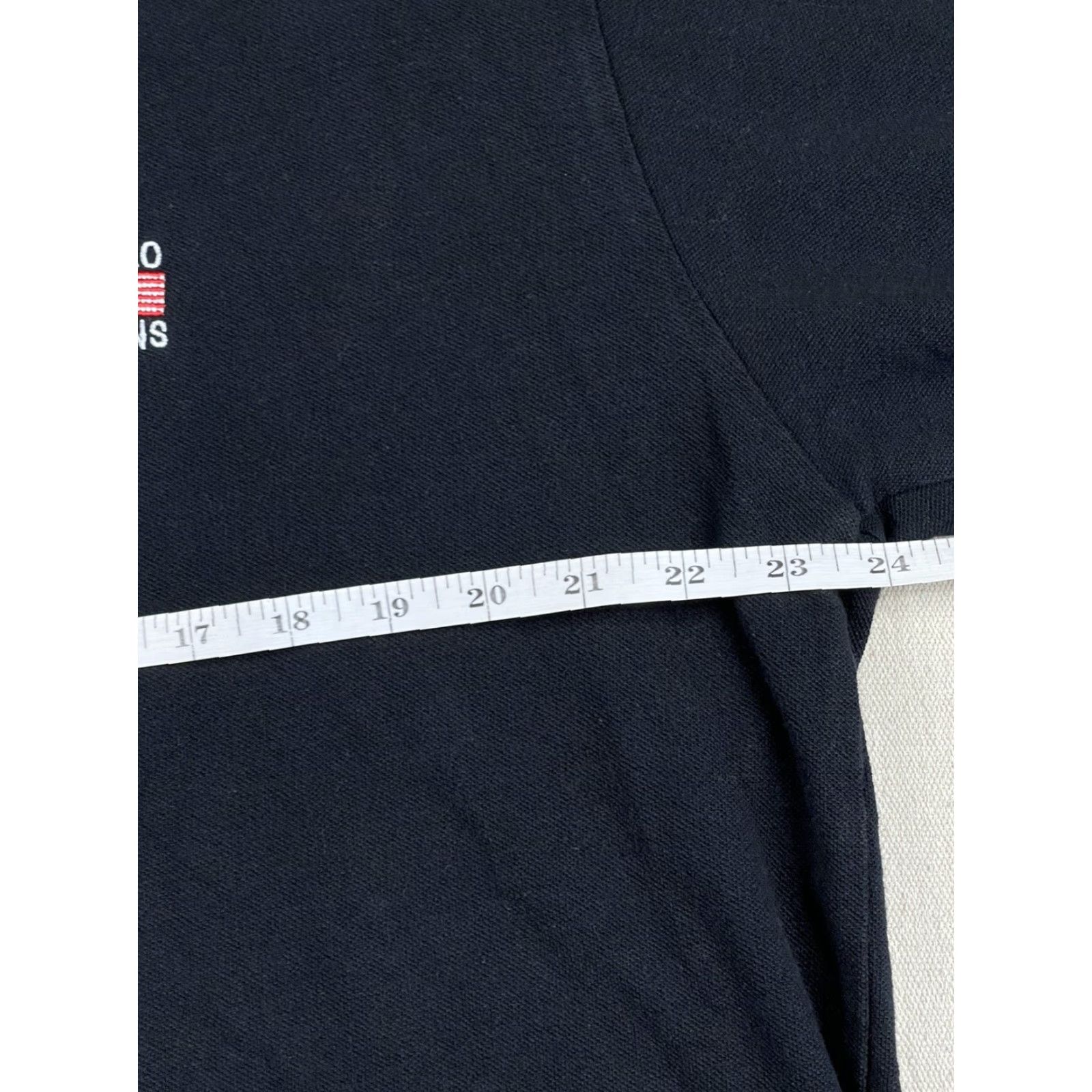 Polo Ralph Lauren VINTAGE Polo Ralph Lauren RL USA Flag Rugby Shirt Mens L Black 90s Polo Golf Preppy 100% Cotton Size US L / EU 52-54 / 3 - 6 Thumbnail
