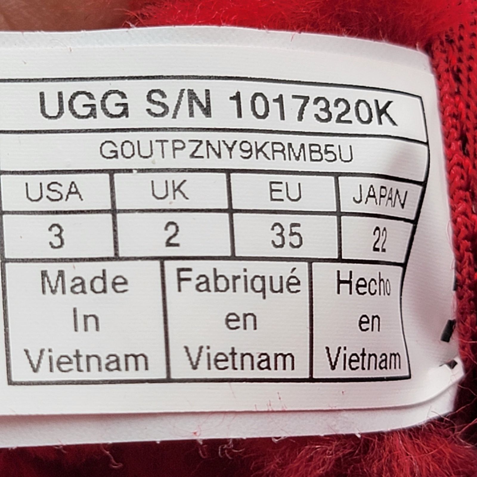 Ugg Uggs Neumel II Boot Kids 'Samba Red' - Size 3 - New in Box Size US 4.5 / IT 34.5 - 8 Thumbnail