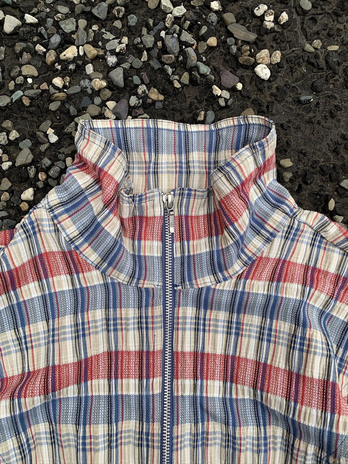 Other Christopher & Banks Lightweight Plaid Zip-Up Jacket Size L / US 10 / IT 46 - 5 Thumbnail