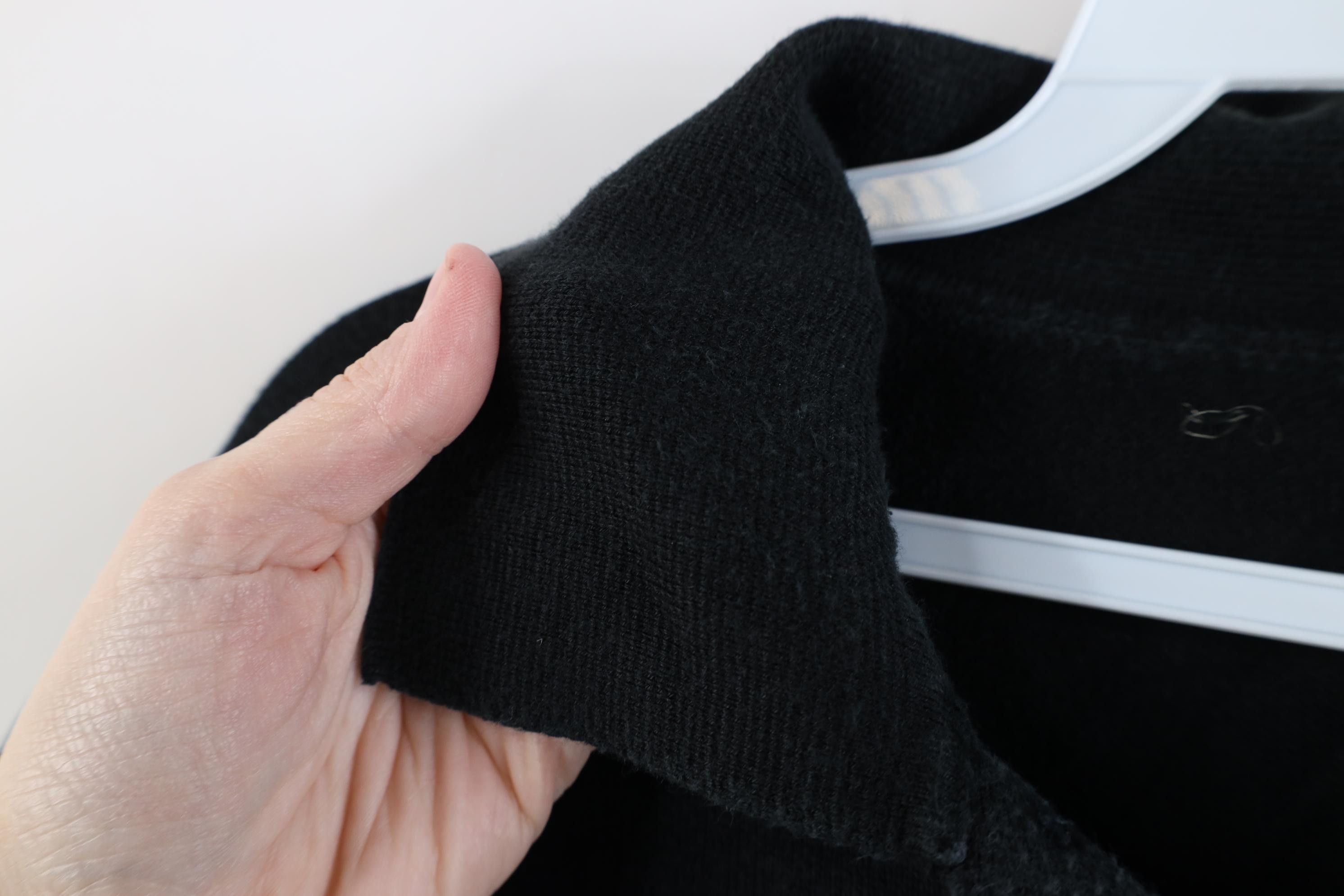 Vintage Vintage 90s Streetwear Knit Collared Pullover Polo Black Size US XL / EU 56 / 4 - 6 Thumbnail