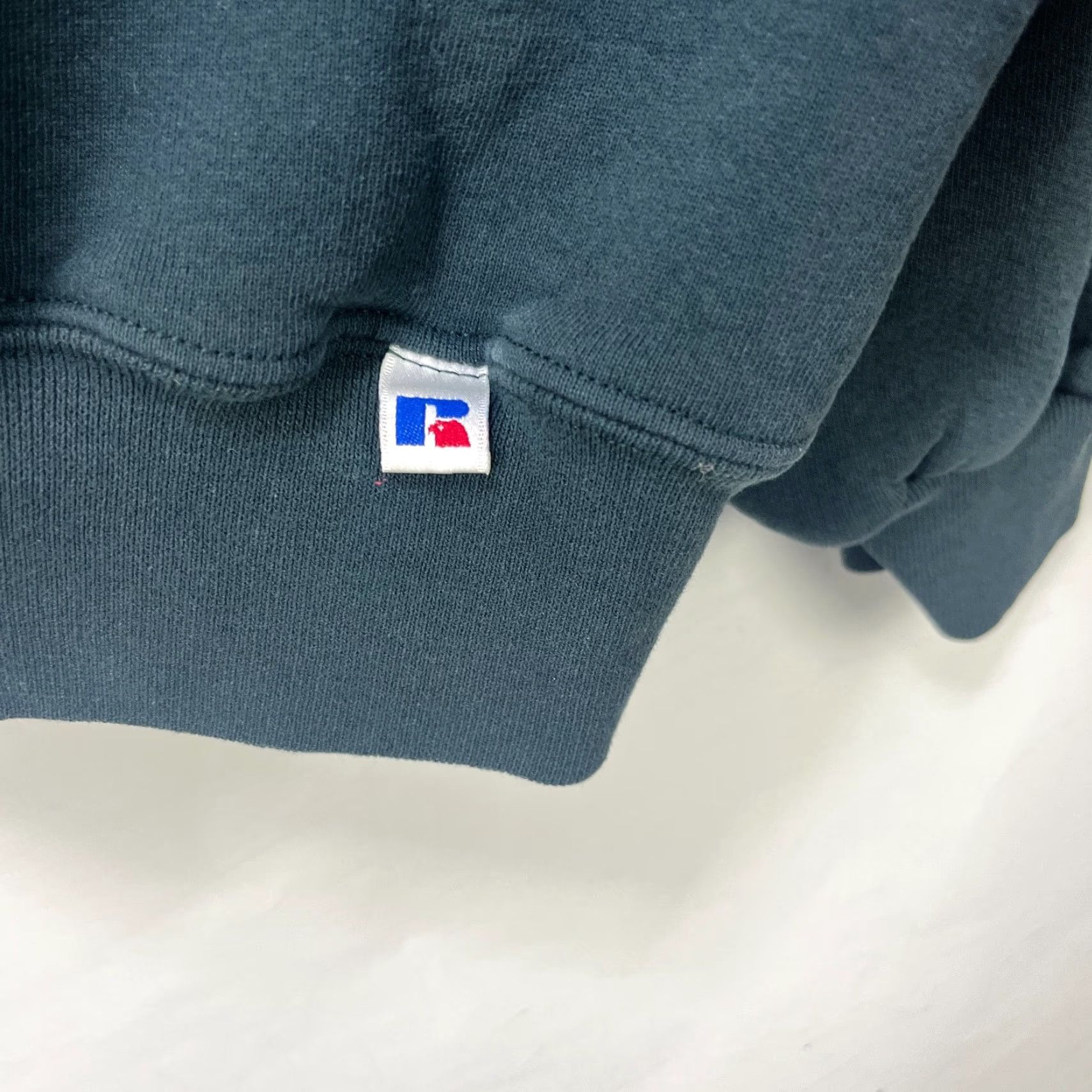 Russell Athletic VINTAGE Russell Athletic Sweatshirt 2XL Green 90s Pullover Crew Neck Long Sleeve Mens Slim? Regular Size US XXL / EU 58 / 5 - 4 Thumbnail