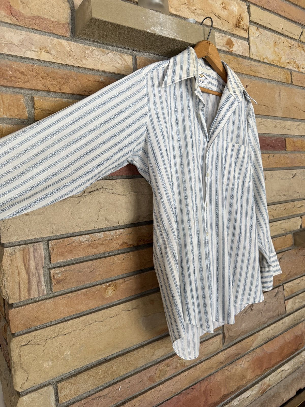 Vintage Vintage 70s Westvale Striped Button Up Collared Shirt Size US L / EU 52-54 / 3 - 5 Thumbnail