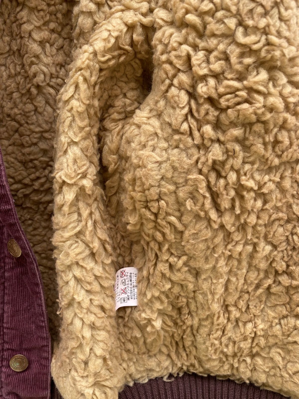 Hysteric Glamour 1980s Hysteric Glamour- Embroidered Corduroy Sherpa Jacket Size US XS / EU 42 / 0 - 15 Thumbnail