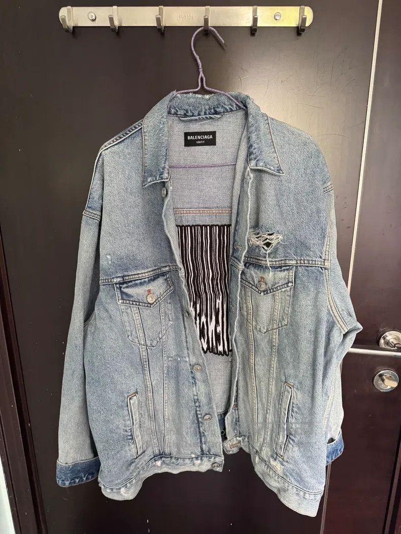 Other Balenciaga Waterfall Denim Jacket Size US XS / EU 42 / 0 - 1 Thumbnail