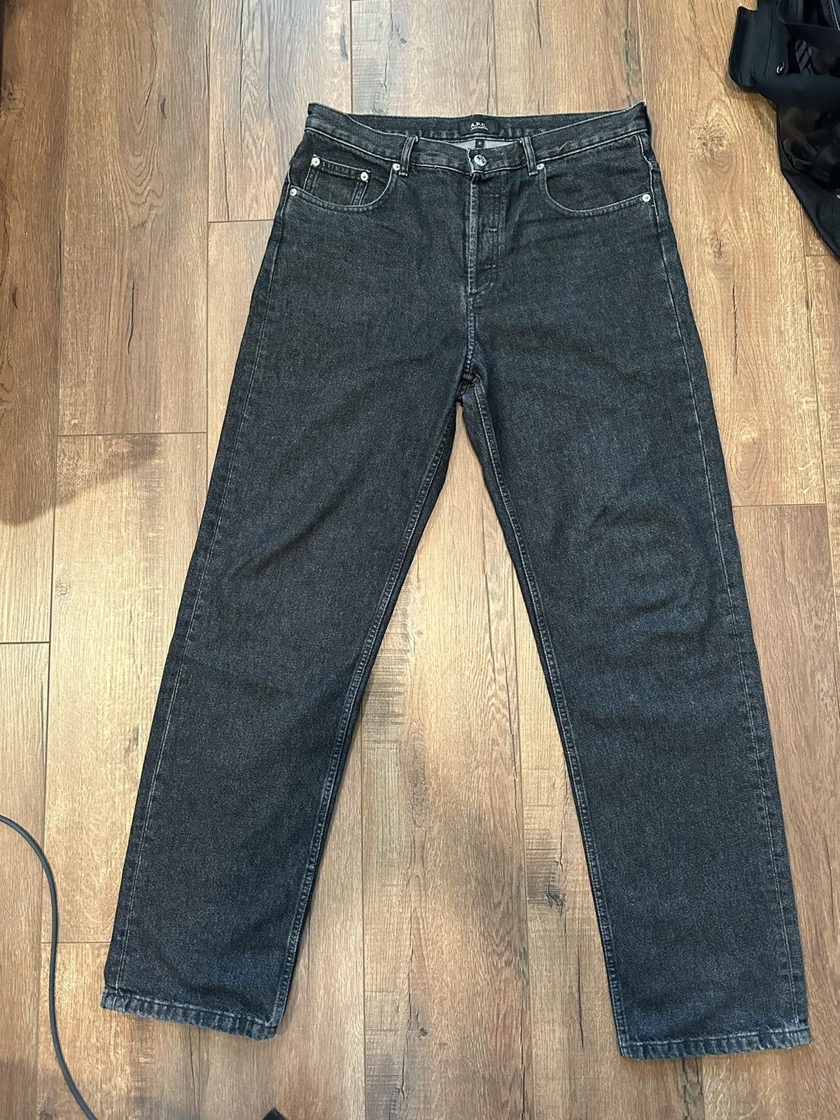 image of A P C Black Wash Jeans, Men's (Size 31)