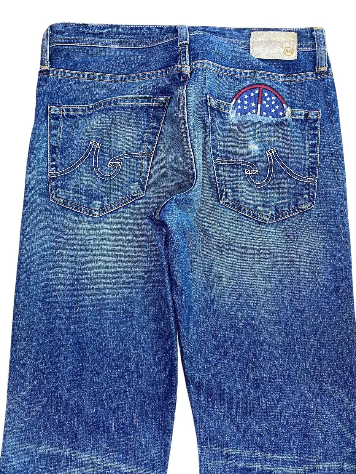 AG Adriano Goldschmied Adriano Goldschmied Ripped Faded Style Straight Cut Jeans Size US 30 / EU 46 - 4 Thumbnail