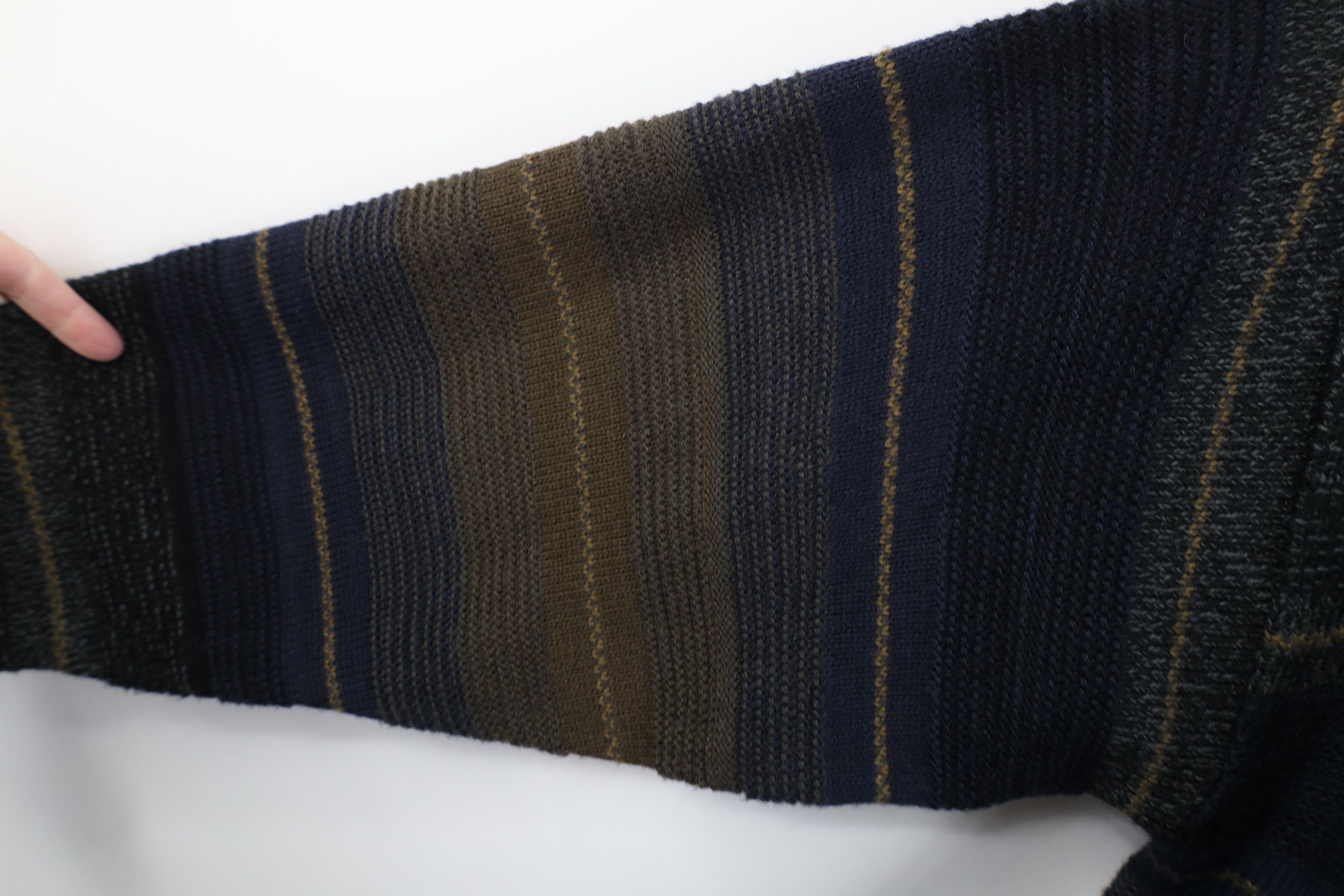 Vintage Vintage 90s Streetwear Earth Tone Knit Crewneck Sweater Size US XXL / EU 58 / 5 - 6 Thumbnail