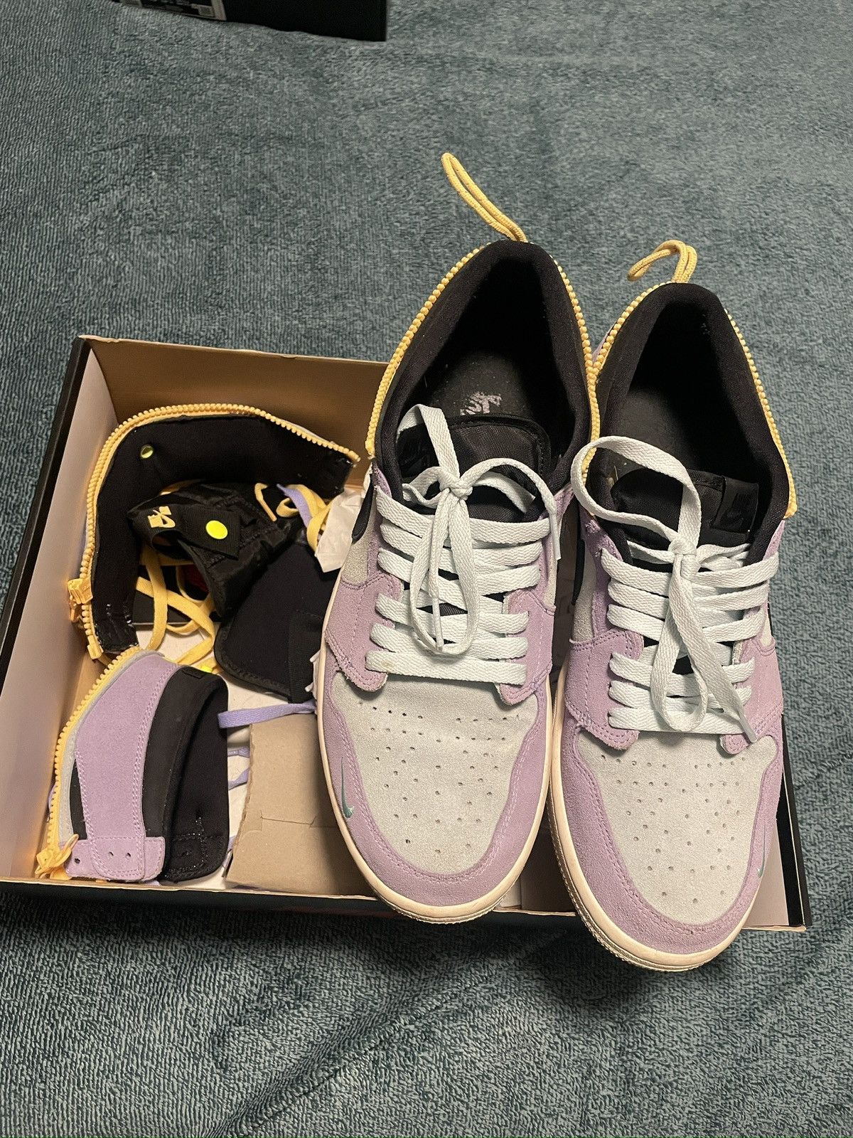 Nike Nike Jordan 1 switch Purple Pulse Size US 12 / EU 45 - 3 Thumbnail