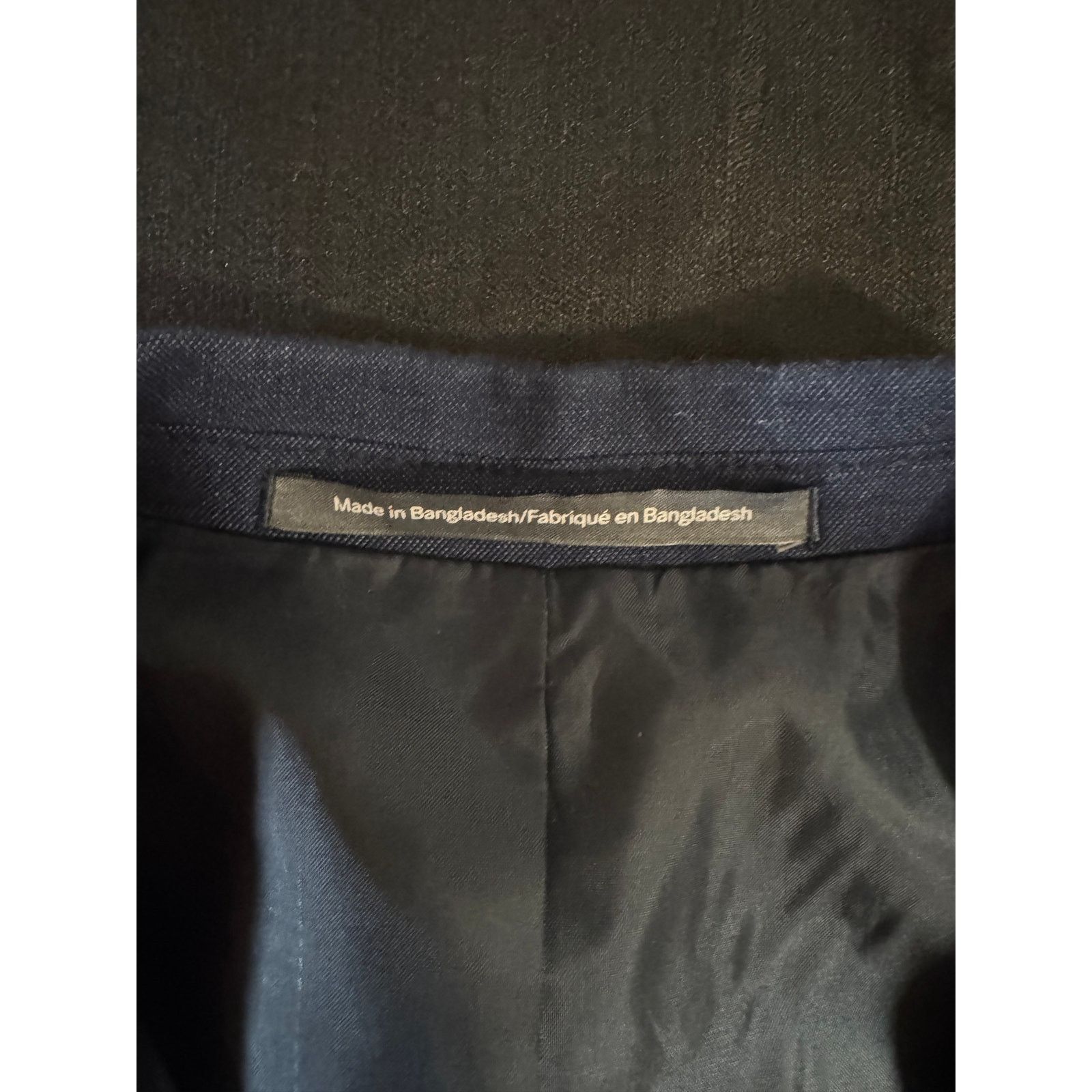 H&M Sport Coat Navy Blue 2-Button Men's US 42R Skinny Fit Size 42R - 2 Thumbnail