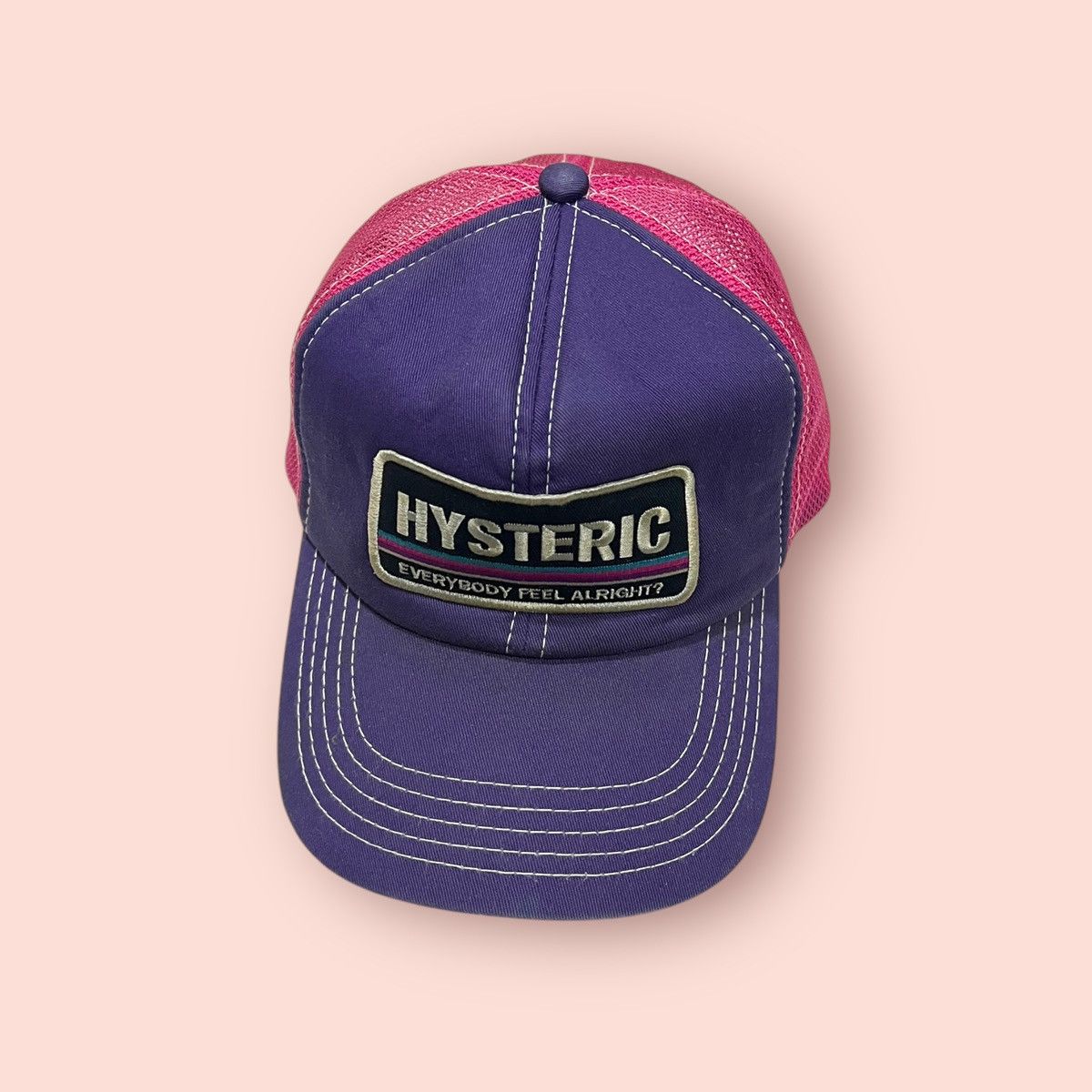 Hysteric Glamour × Japanese Brand VINTAGE HYSTERIC GLAMOUR TRUCKER SNAPBACK HAT Size ONE SIZE - 3 Thumbnail