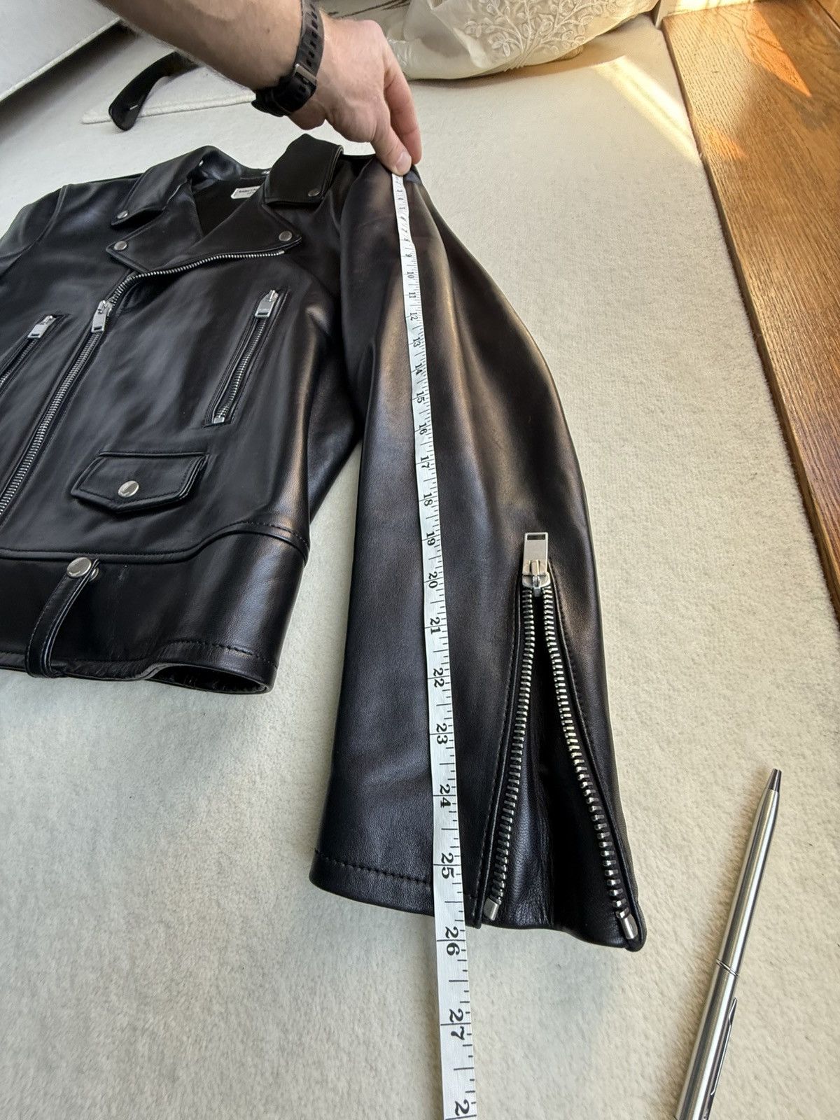 Saint Laurent Paris FW13 Holy Grail Saint Laurent L01 biker leather jacket 54 XL Size US L / EU 52-54 / 3 - 6 Thumbnail