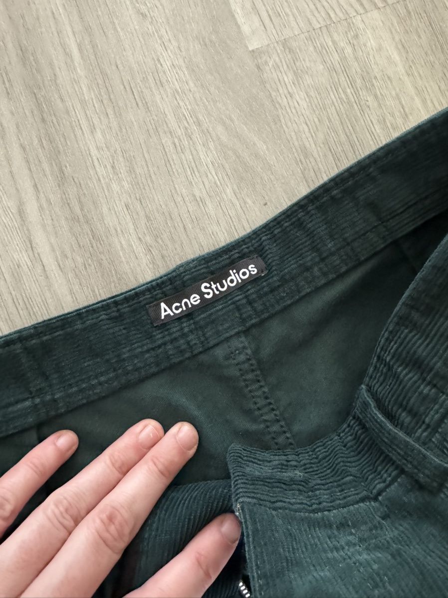Acne Studios Army Green Acne Studios Corduroy Cargo pants size XS Size US 27 - 3 Thumbnail