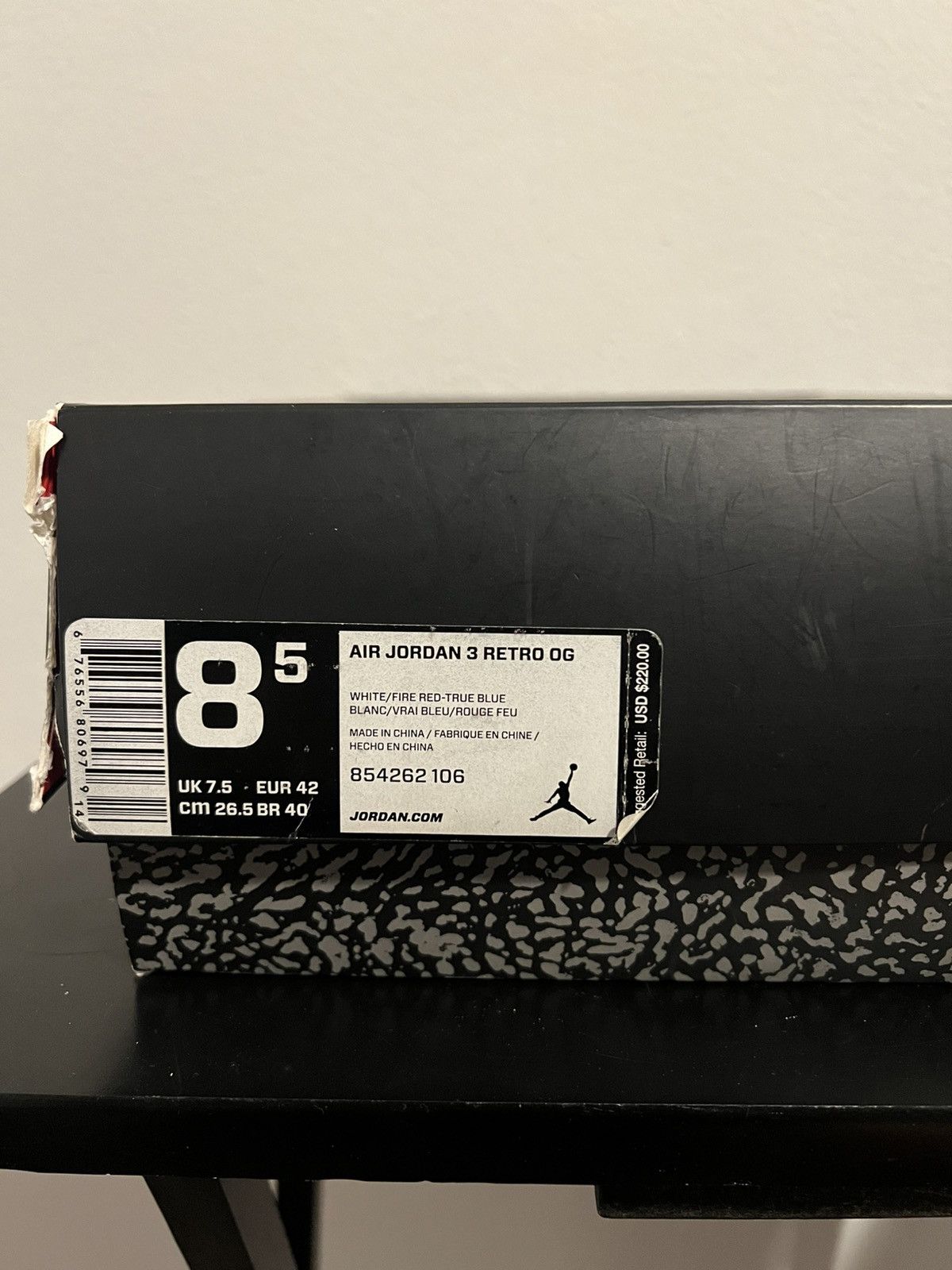Jordan Brand 2016 Air Jordan 3 “True Blue” Size US 8.5 / EU 41-42 - 10 Thumbnail