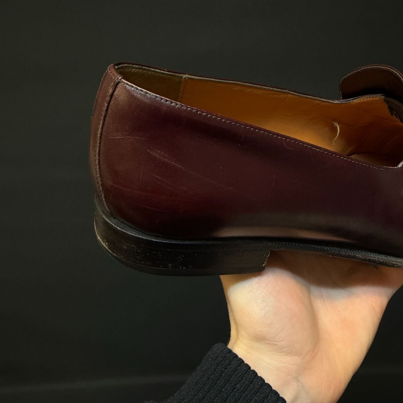 Salvatore Ferragamo Men's Salvatore Ferragamo burgundy Tasseled Loafers Size 9.5 Size US 9.5 / EU 42-43 - 12 Thumbnail