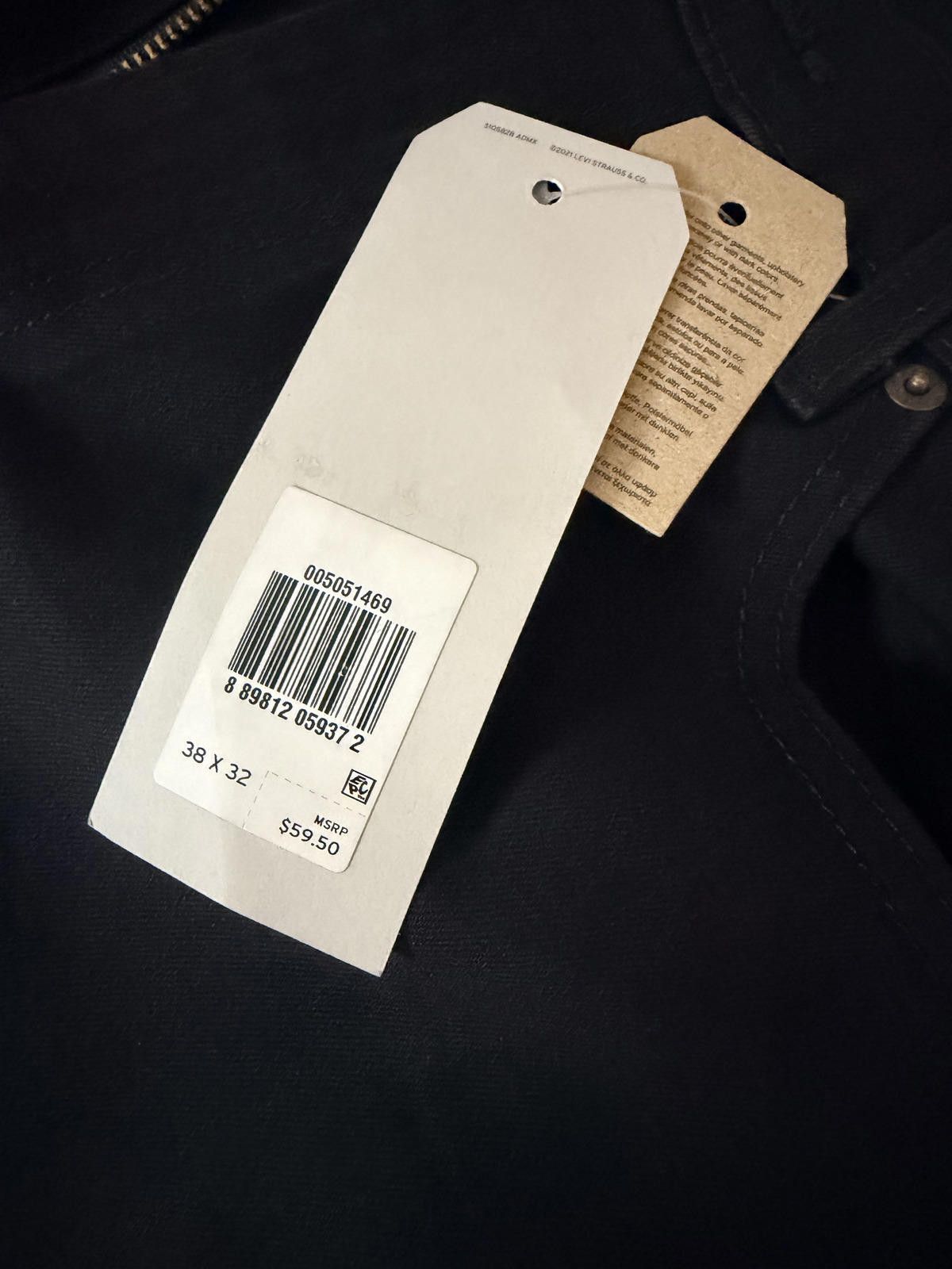 Levi's Levi's 505 Regular Stretch Black Jeans 38x32 Size US 38 / EU 54 - 7 Thumbnail