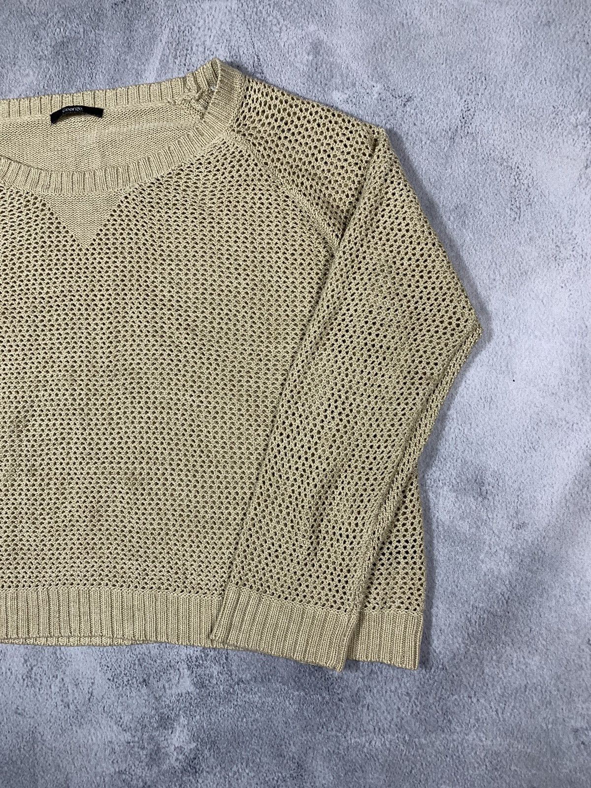 Japanese Brand × Vintage Vintage Y2K Japanese mesh oversized sweater streetwear Size XL / US 12-14 / IT 48-50 - 3 Thumbnail
