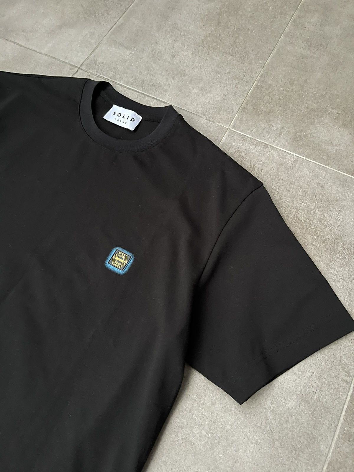 Wooyoungmi !DS! SS23 Solid Homme Graffity Back Logo Black T-Shirt Size US M / EU 48-50 / 2 - 9 Thumbnail