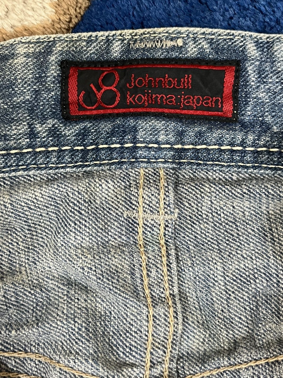 Johnbull Johnbull Kojima Japan Distressed Denim Size US 31 - 15 Thumbnail