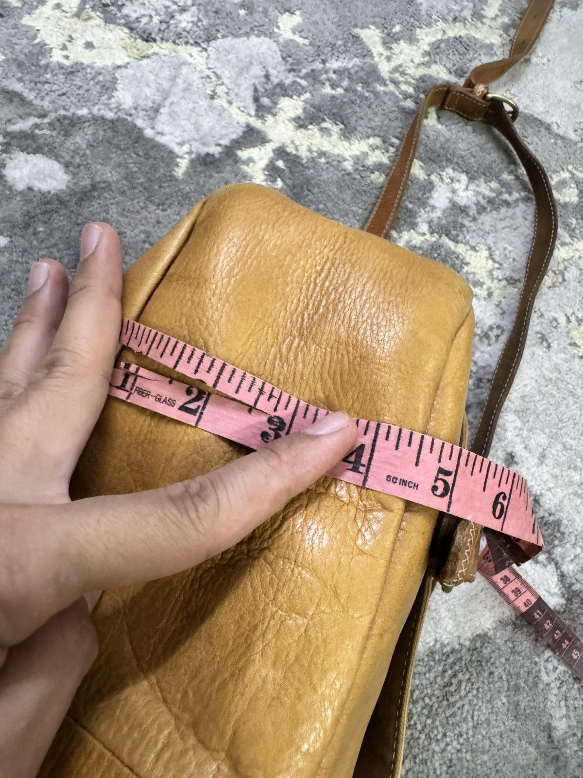 Yohji Yamamoto Y'SACCS BY YOHJI YAMAMOTO NATIVE LEATHER SLING BAG Size ONE SIZE - 5 Thumbnail