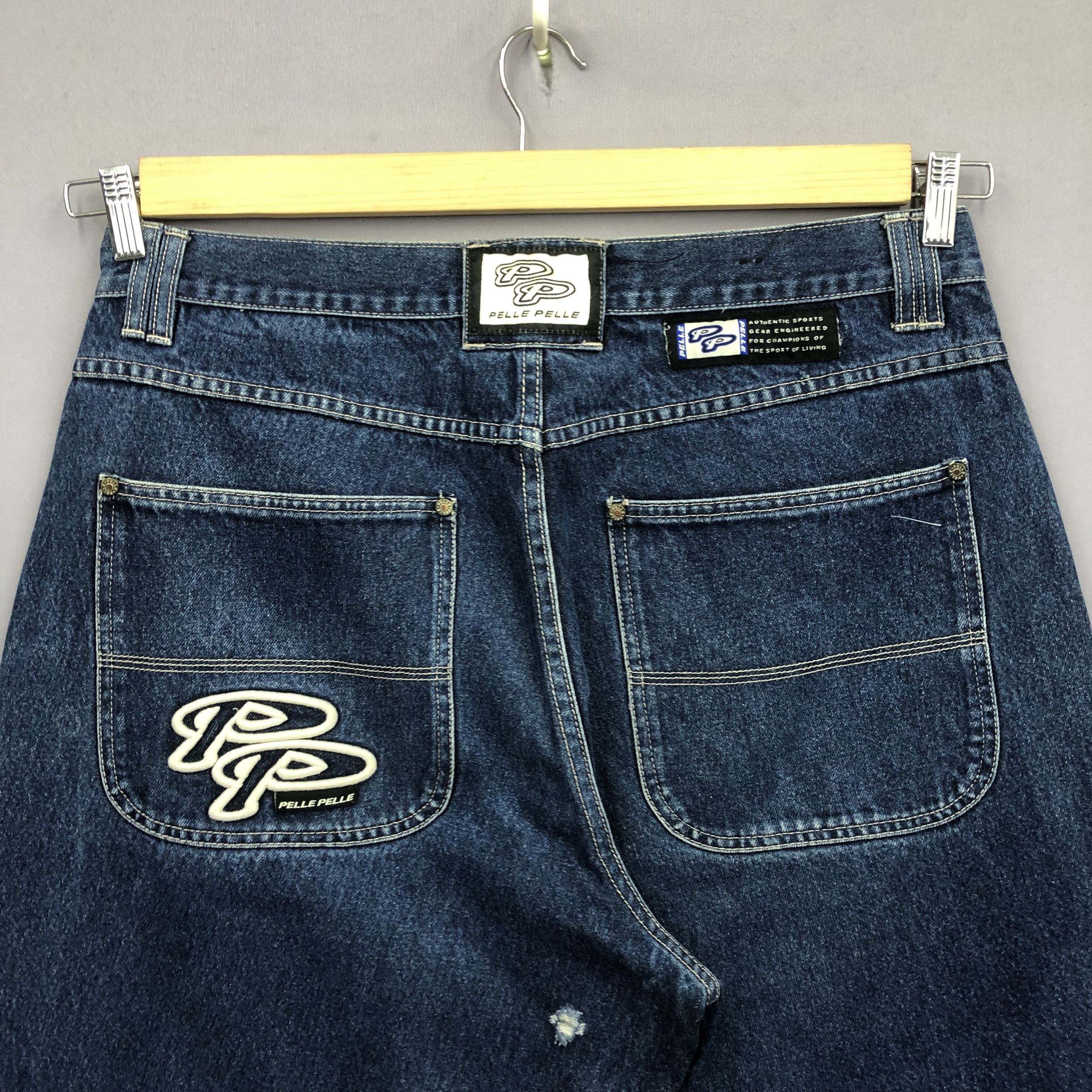 Pelle Pelle Crazy Y2K Vintage Pelle Pelle Baggy JNCO Style Faded Jeans Size US 36 / EU 52 - 6 Thumbnail