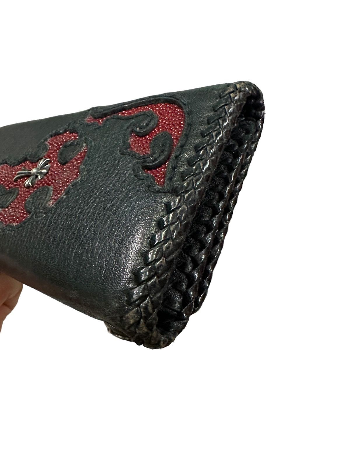Handmade × Vintage GENUINE STINGRAY RED CROSS LONG WALLET Size ONE SIZE - 6 Thumbnail