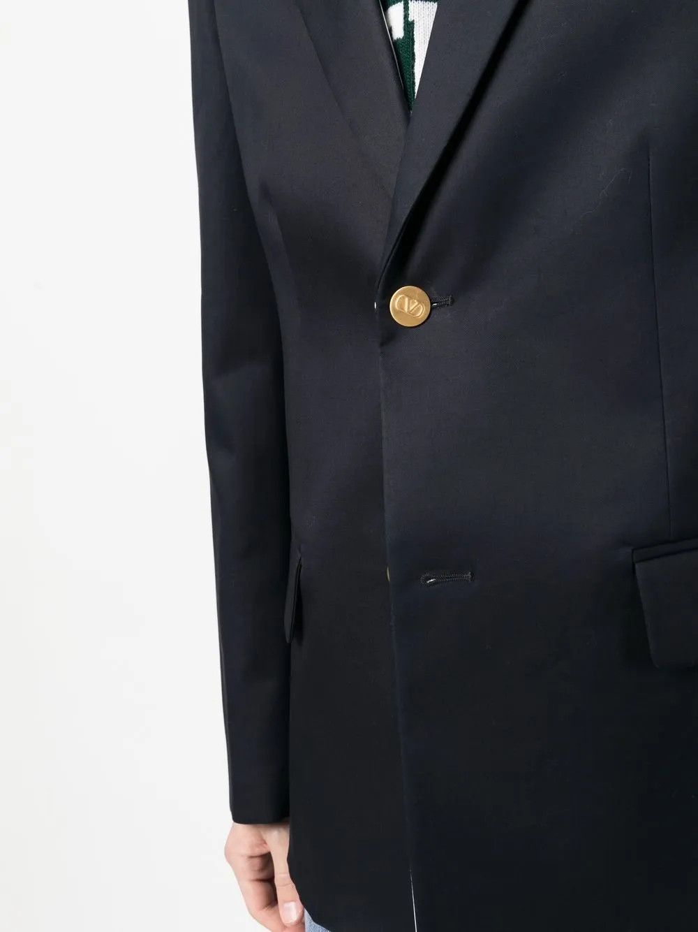 Valentino o1y0525 Blazer in Midnight Blue Size US S / EU 44-46 / 1 - 2 Thumbnail