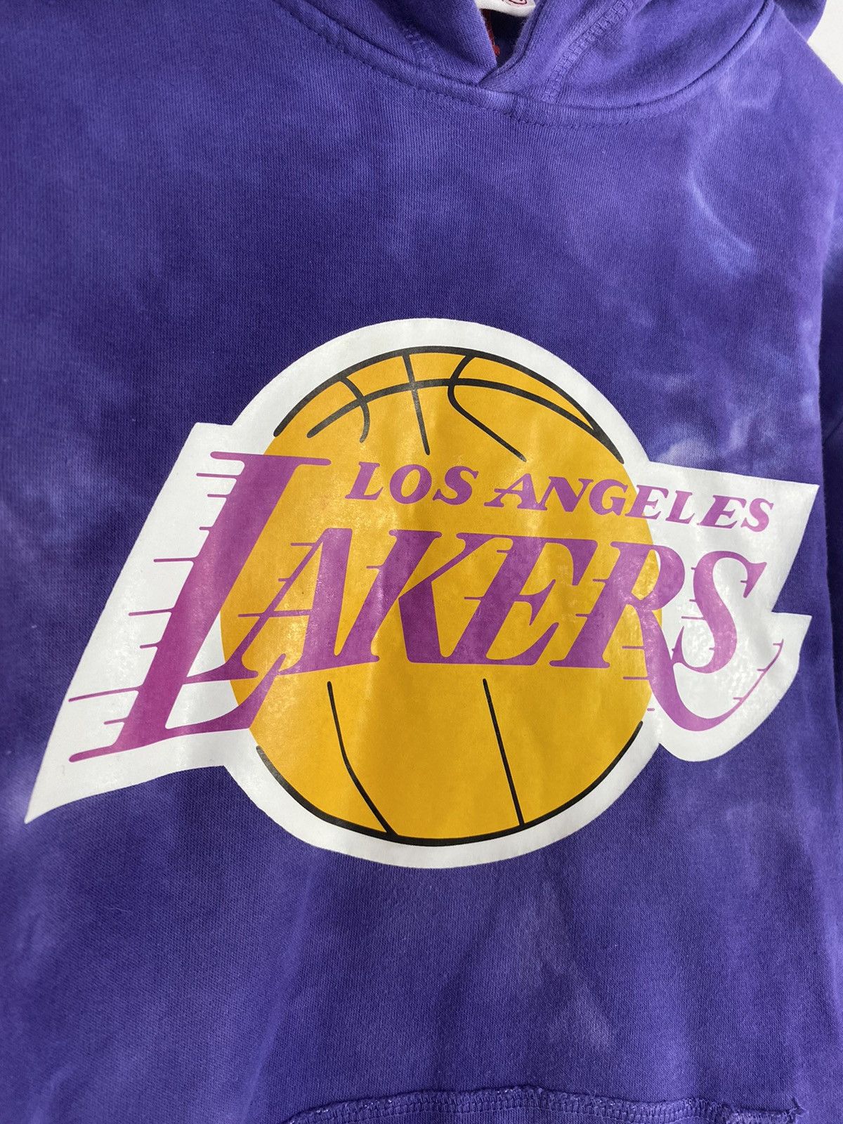 Mitchell & Ness L.A. Lakers Logo Purple Tie Dye Hoodie Size US M / EU 48-50 / 2 - 3 Thumbnail