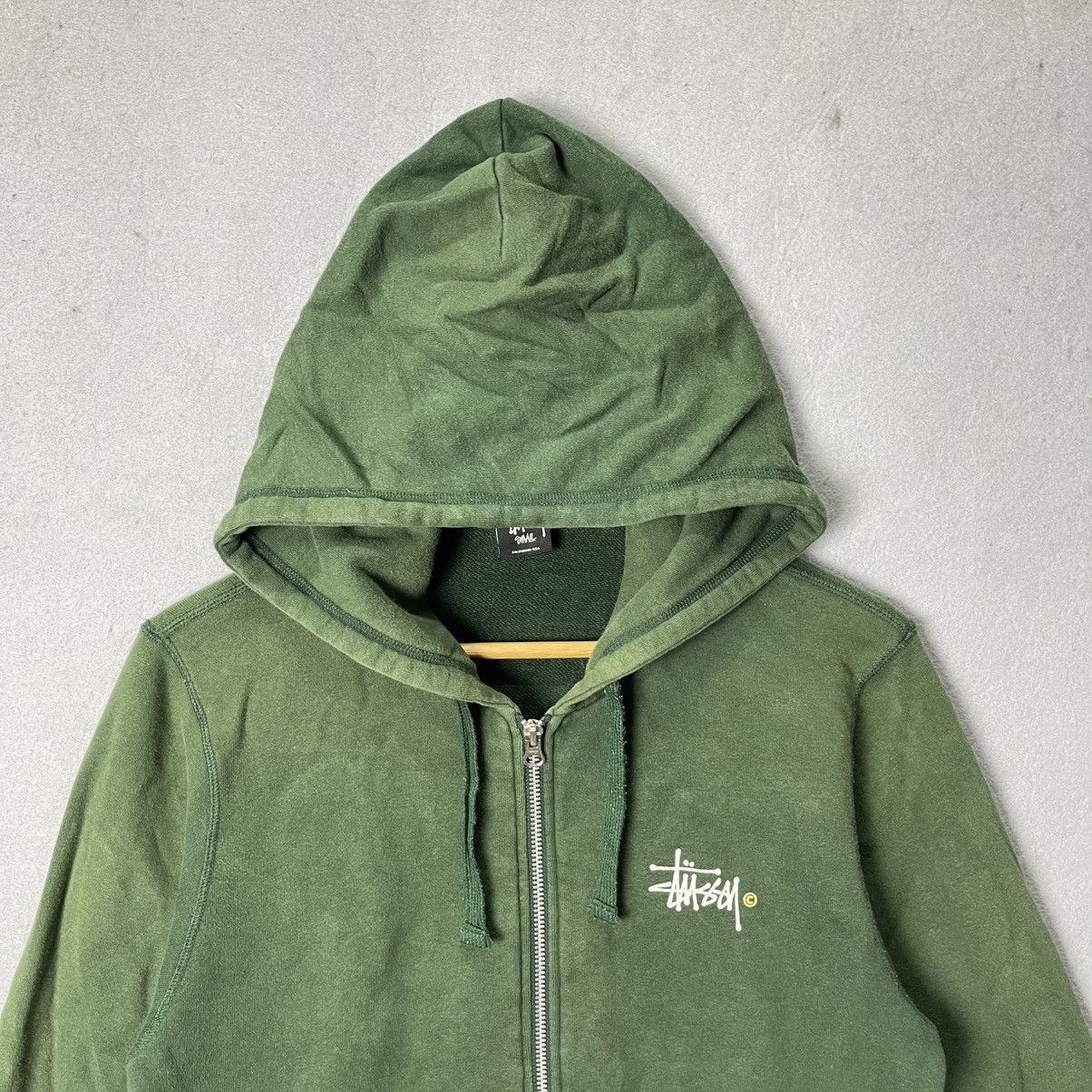 Stussy Stüssy Full Zip Hoodie – Forest Green (S) Size US S / EU 44-46 / 1 - 4 Thumbnail