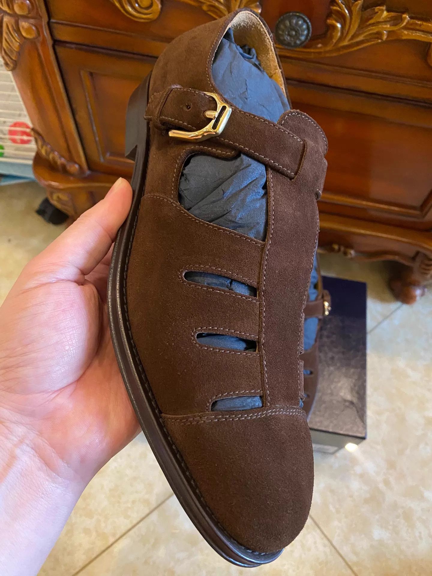 Polo Ralph Lauren RL Purple Label RRL Italian Sandals OldMoney US8/9 Size US 8 / EU 41 - 2 Thumbnail