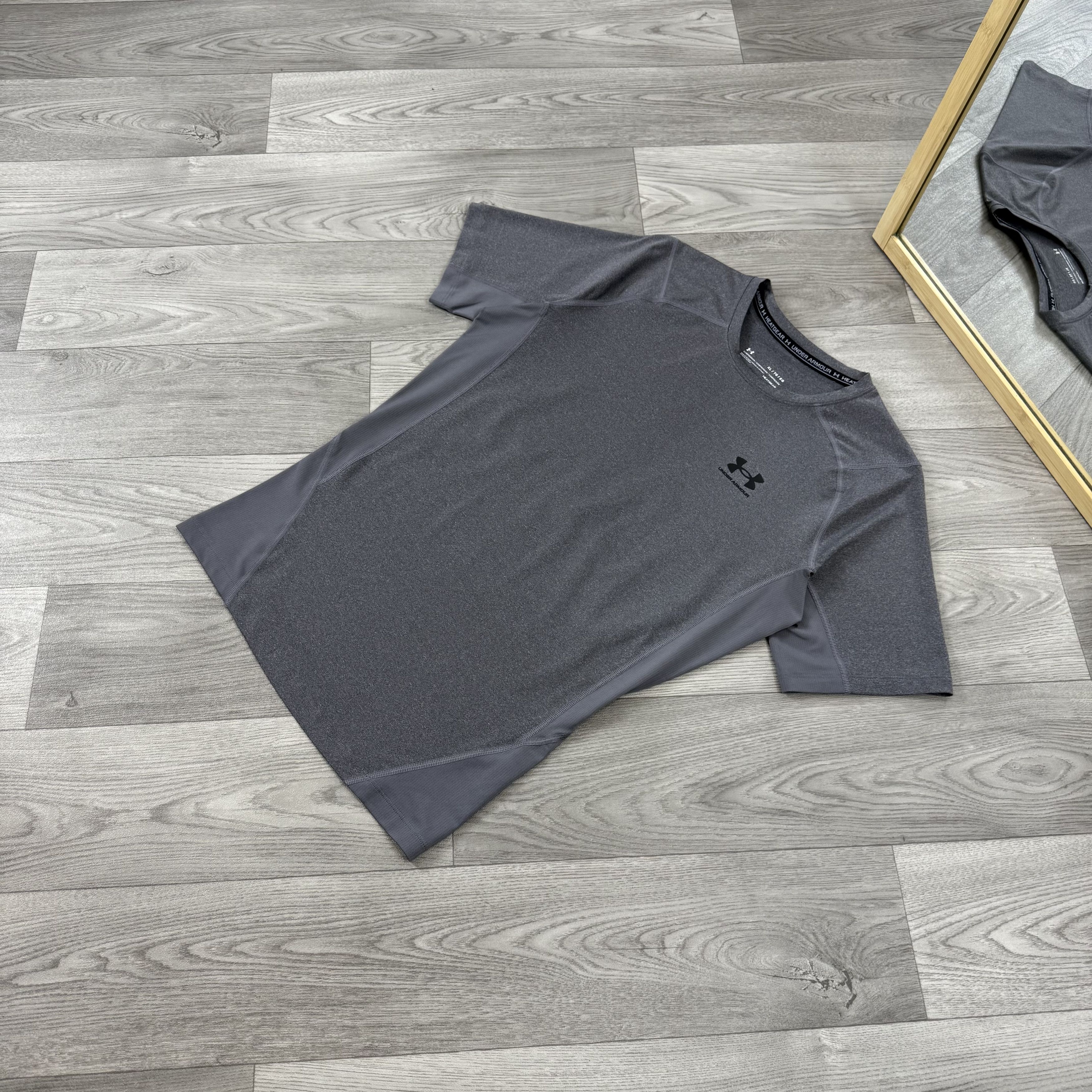 Under Armour Under Armour Grey Rashguard Grey Compression Sport Tee Shirt Size US XL / EU 56 / 4 - 3 Thumbnail
