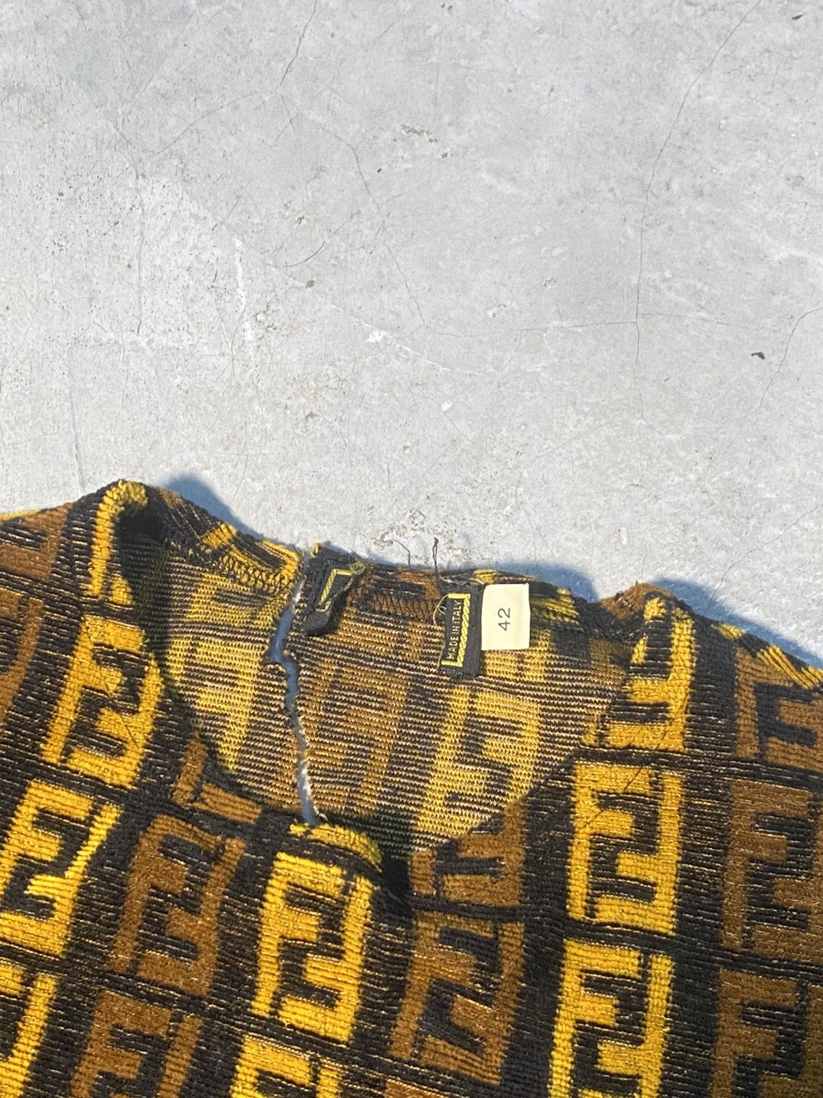 Fendi Rare Fendi Zucca Monogram FF Distressed Cut Size M / US 6-8 / IT 42-44 - 2 Thumbnail