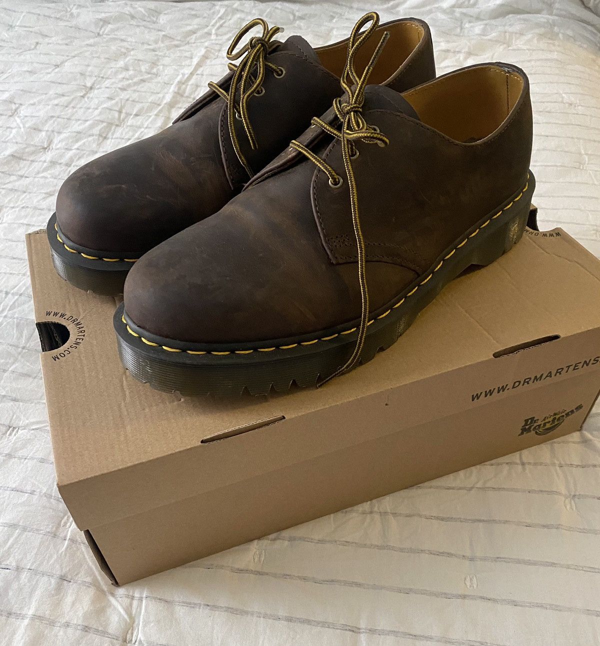 Dr. Martens 1461 Bex Shoes Brown Sz 13US
