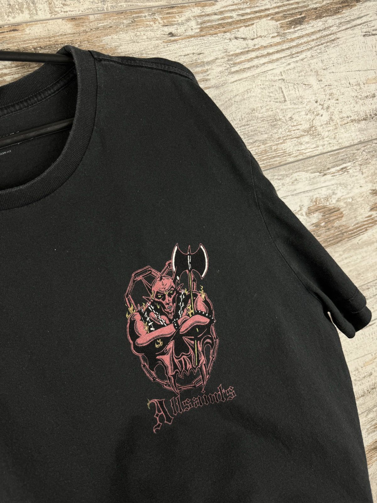 Allsaints Mens Vintage AllSaints Gatekeeper ss crew T-Shirt tee art Size US M / EU 48-50 / 2 - 8 Thumbnail