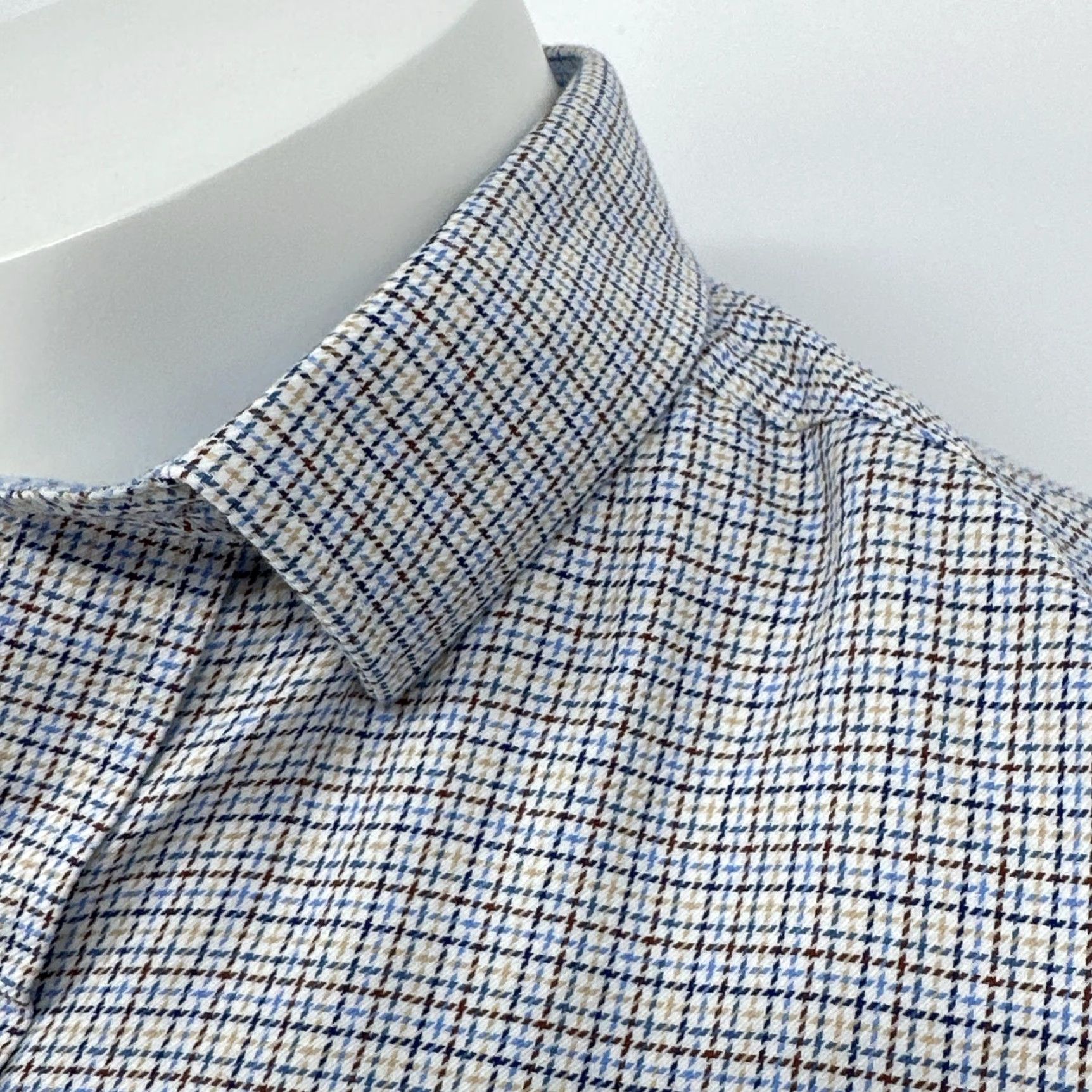 Johnston & Murphy Johnston & Murphy Shirt Mens Medium Multicolor Check Casual Button Front Lot 2 Size US M / EU 48-50 / 2 - 5 Thumbnail