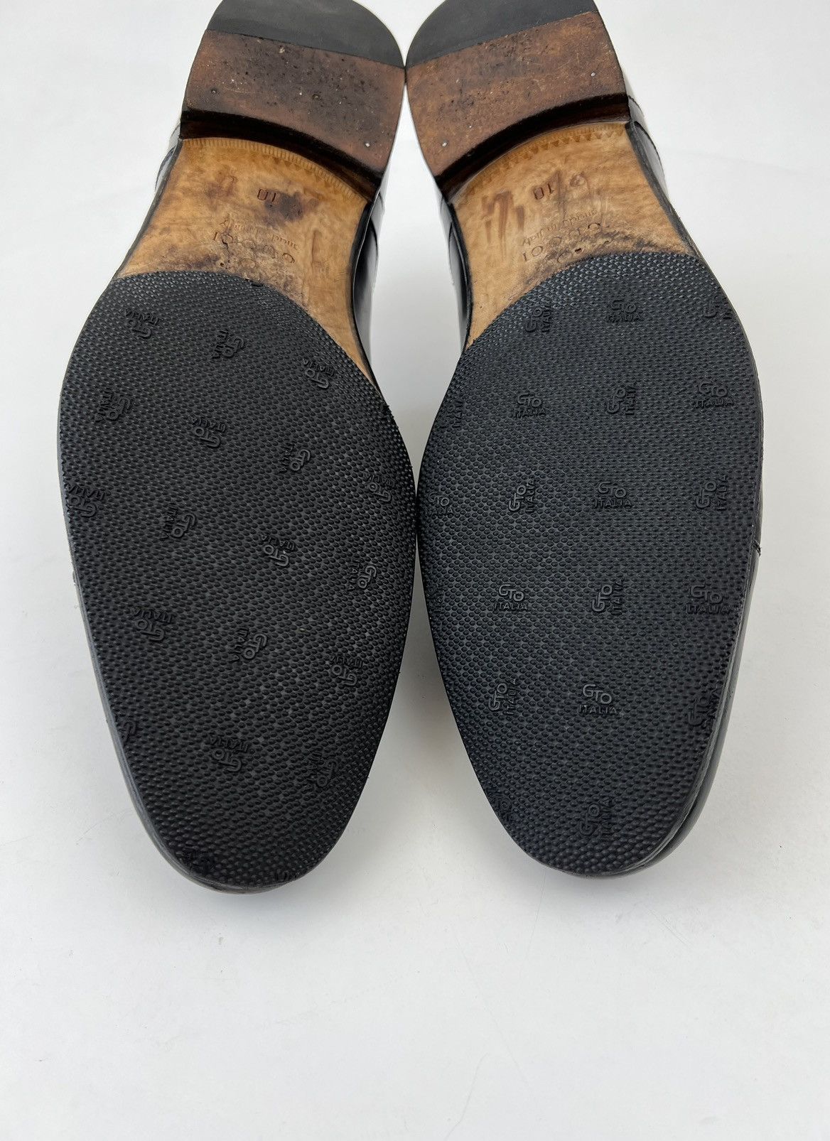 Gucci GUCCI Logo Lace Up Oxfords Leather Shoes Size US 11 / EU 44 - 15 Thumbnail